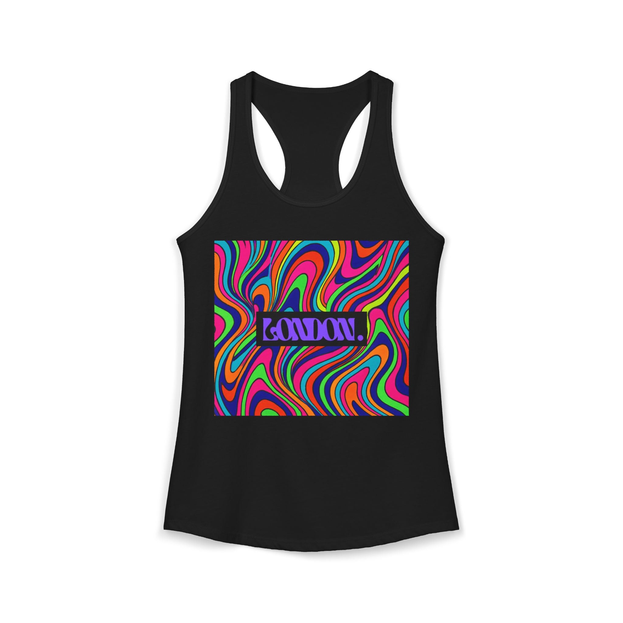 "Kaleidoscope Groove" - Racerback Tank Top