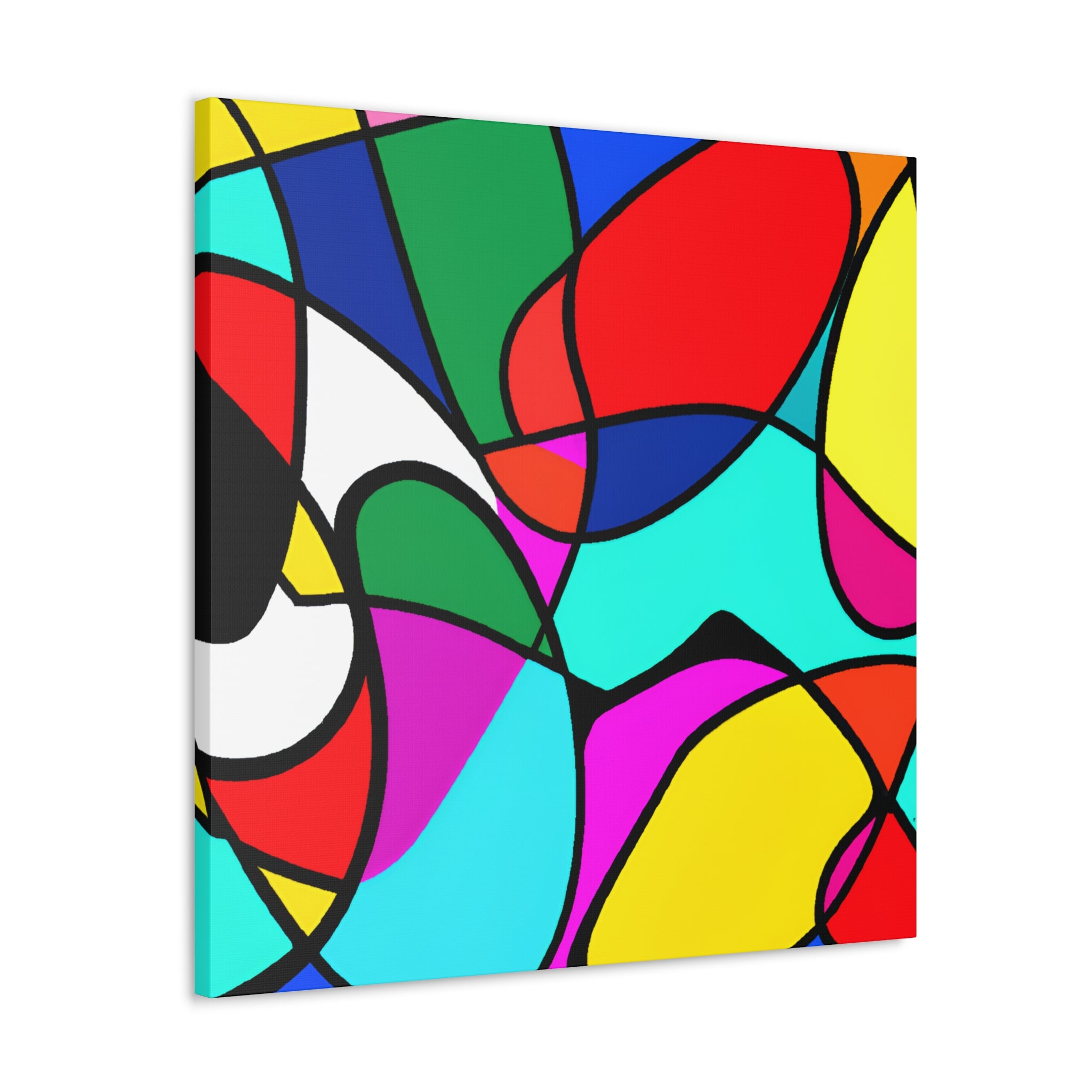 Vibrant Abstract Mosaic Canvas Art Print - Canvas