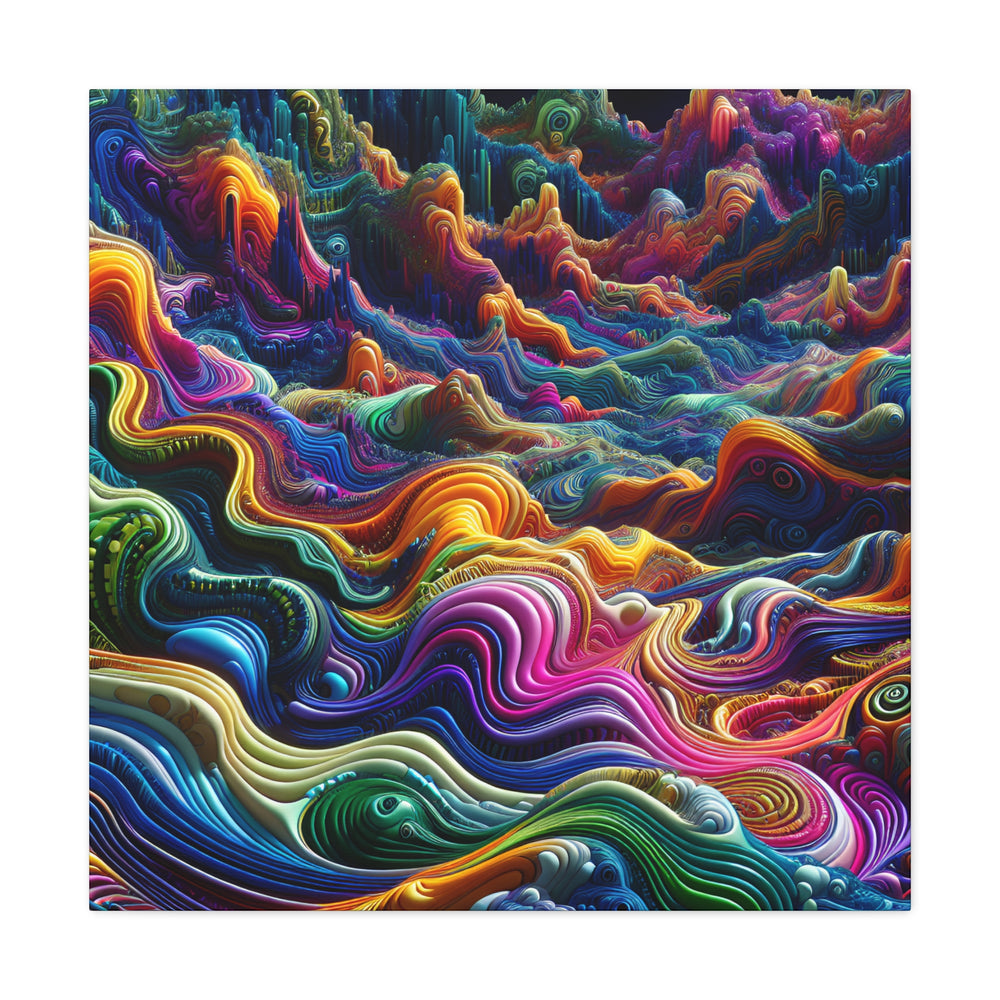 Psychedelic Dreamscape Canvas Art Print - Canvas