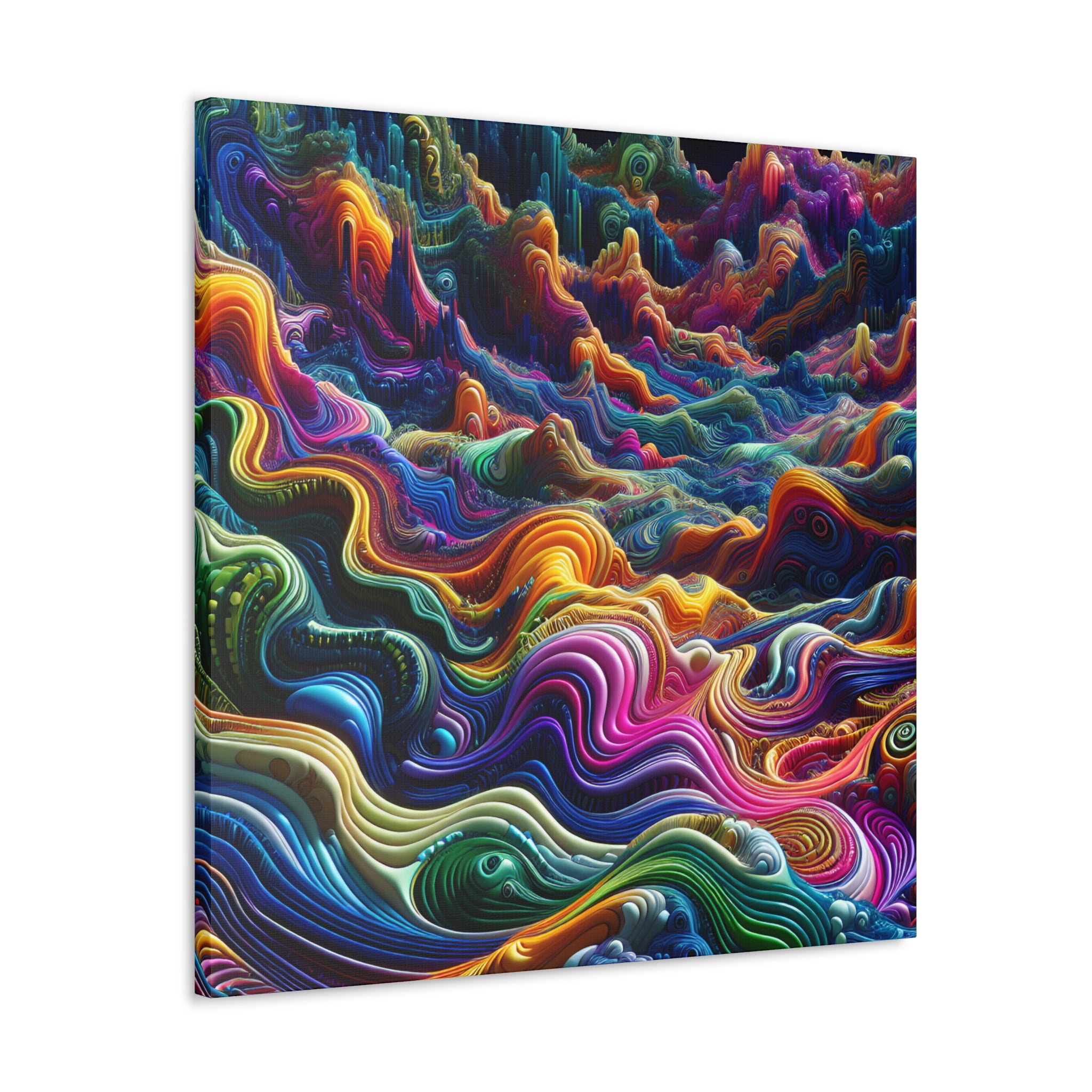 Psychedelic Dreamscape Canvas Art Print - Canvas