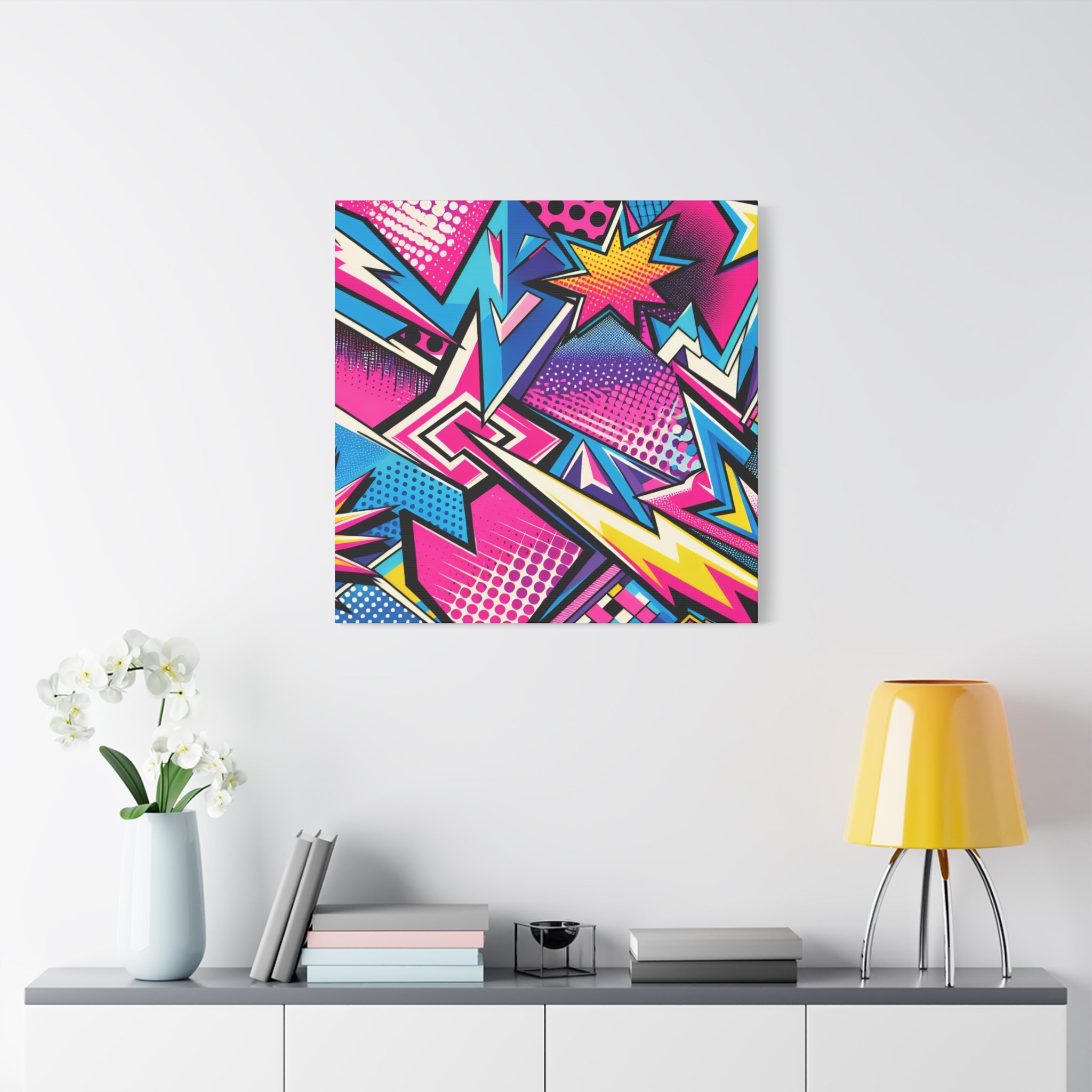 Vibrant Pop Art Explosion Canvas Print - Canvas