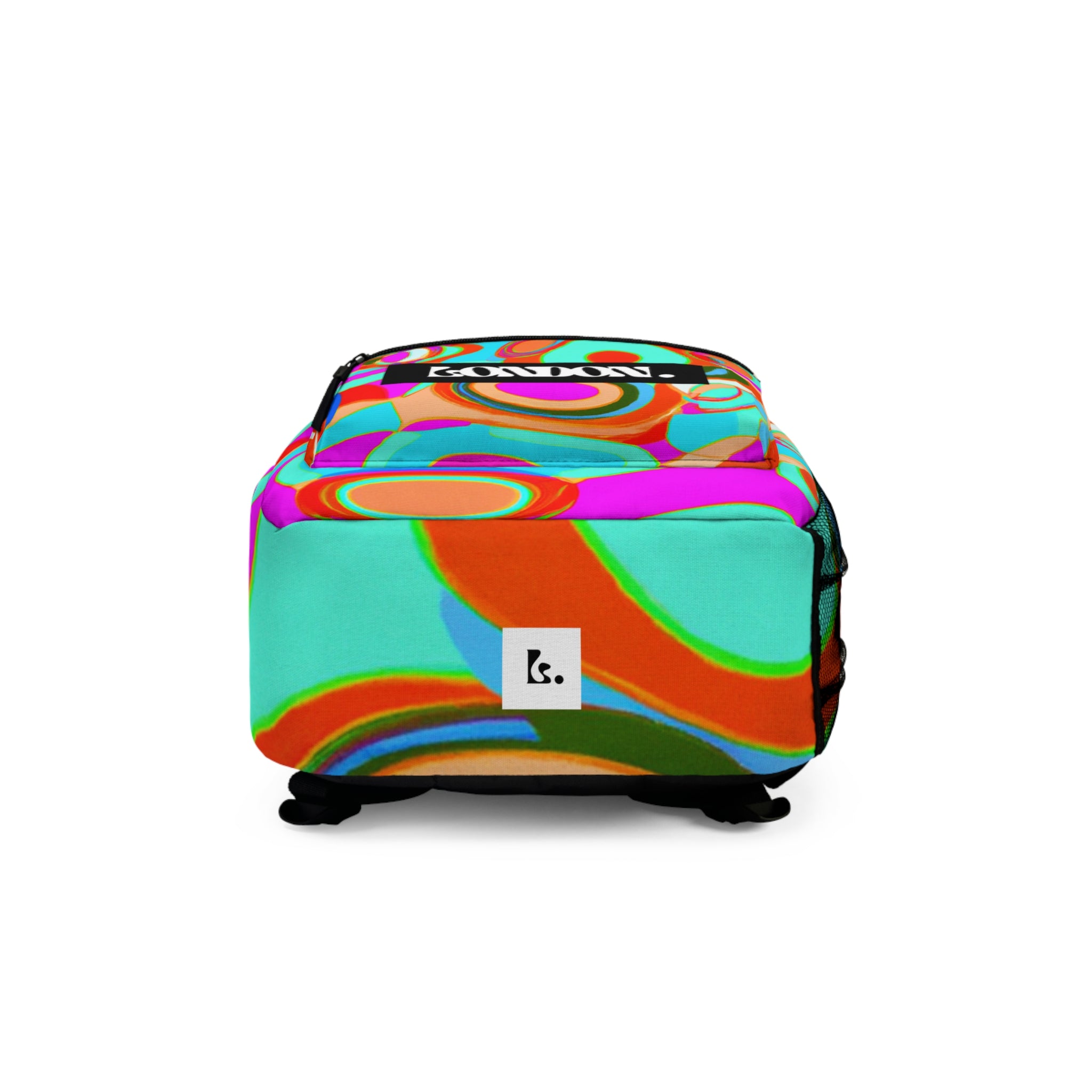 "Groovy Mirage: Vintage Vibe Emporium" - Backpack