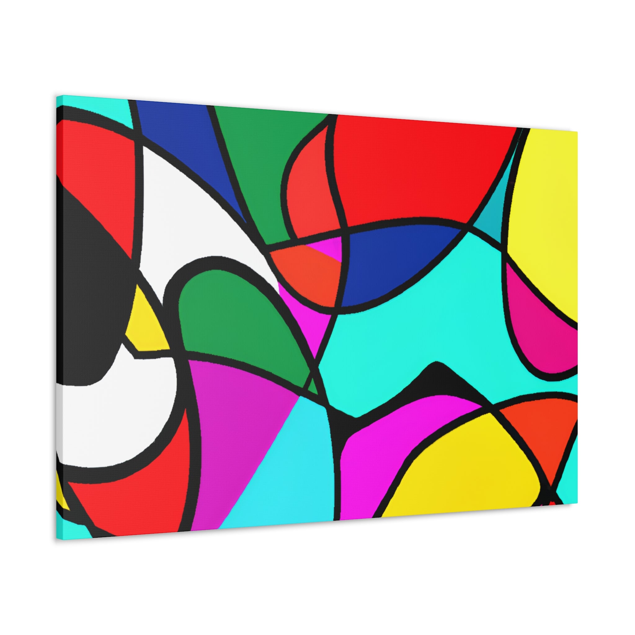 Vibrant Abstract Mosaic Canvas Art Print - Canvas