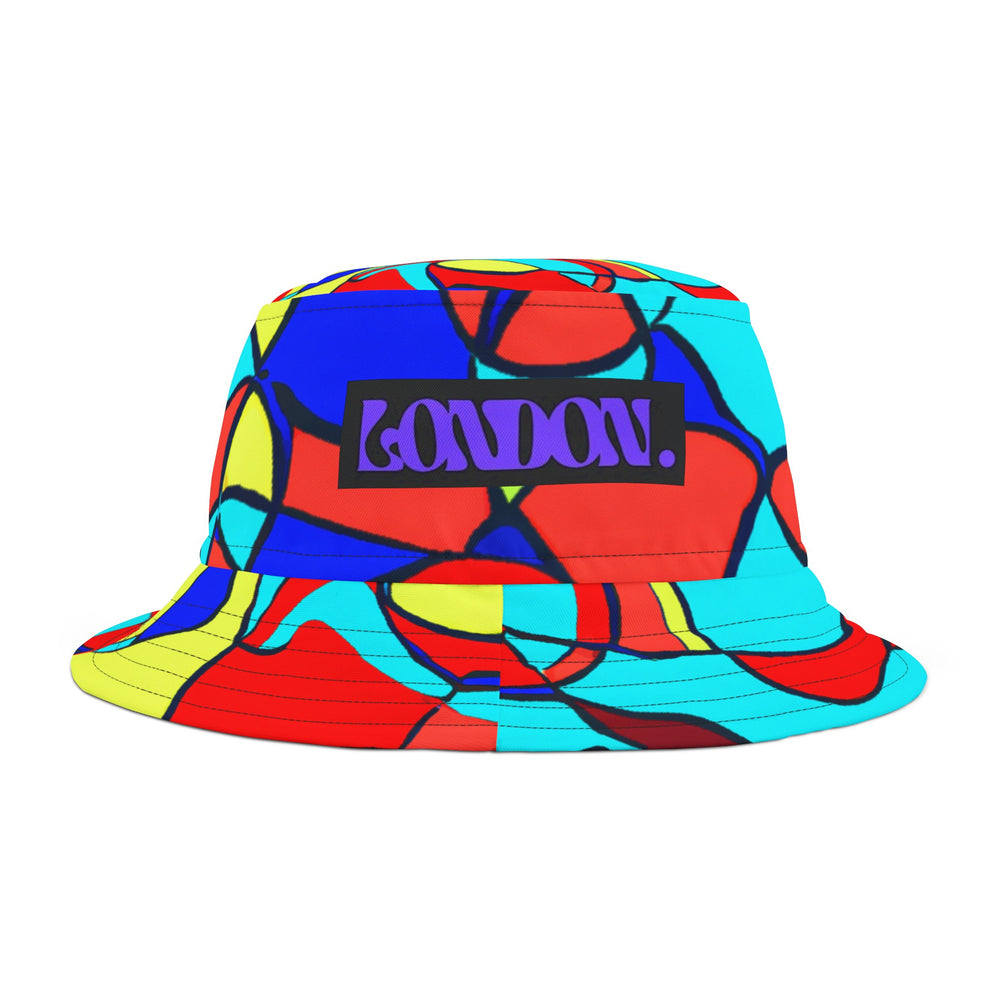 "Groovy Spectrum: A Twist of Kaleidoscope Dreams" - Bucket Hat