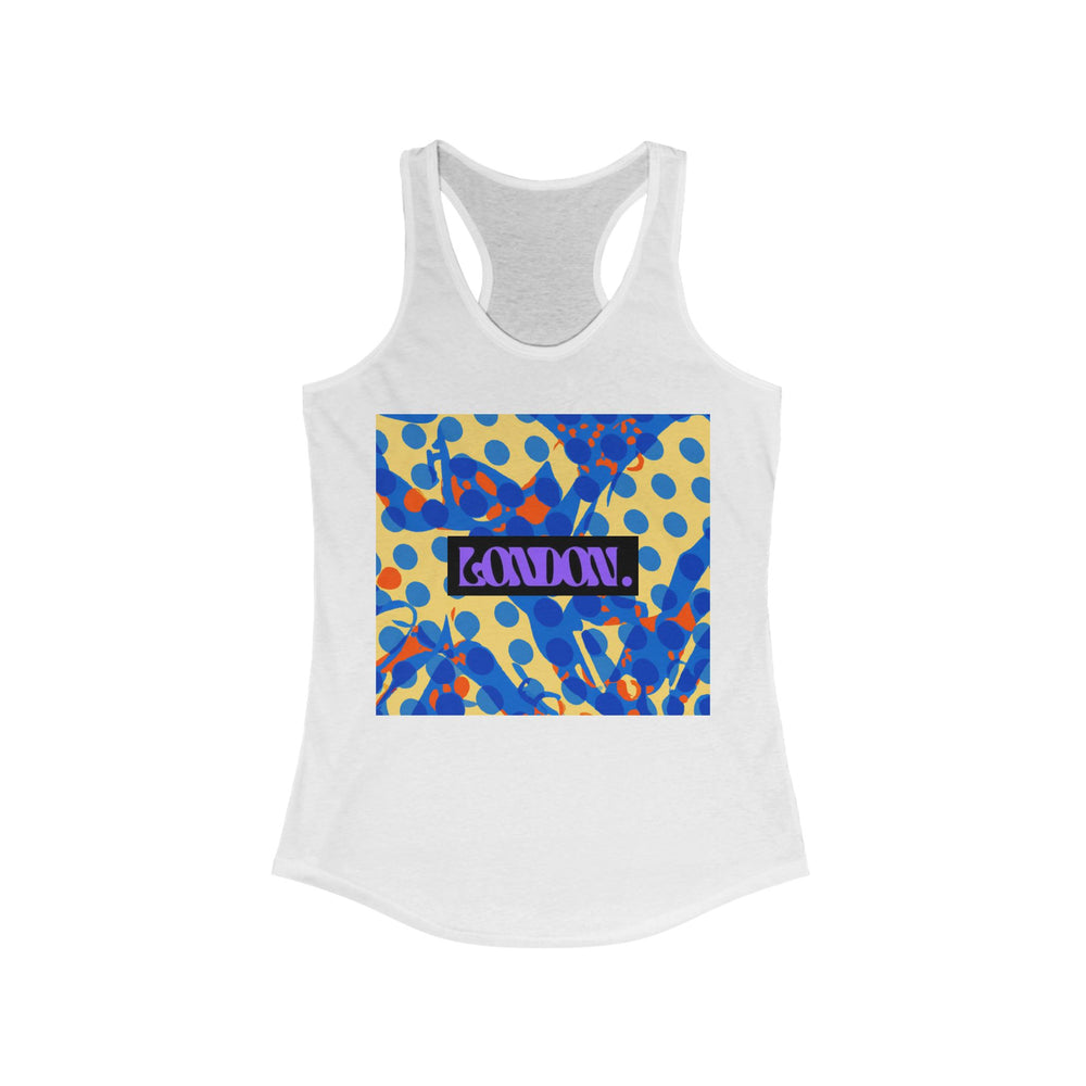 "Sunny Stardust Groove" - Racerback Tank Top