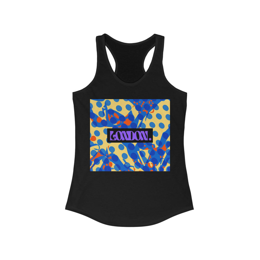 "Sunny Stardust Groove" - Racerback Tank Top