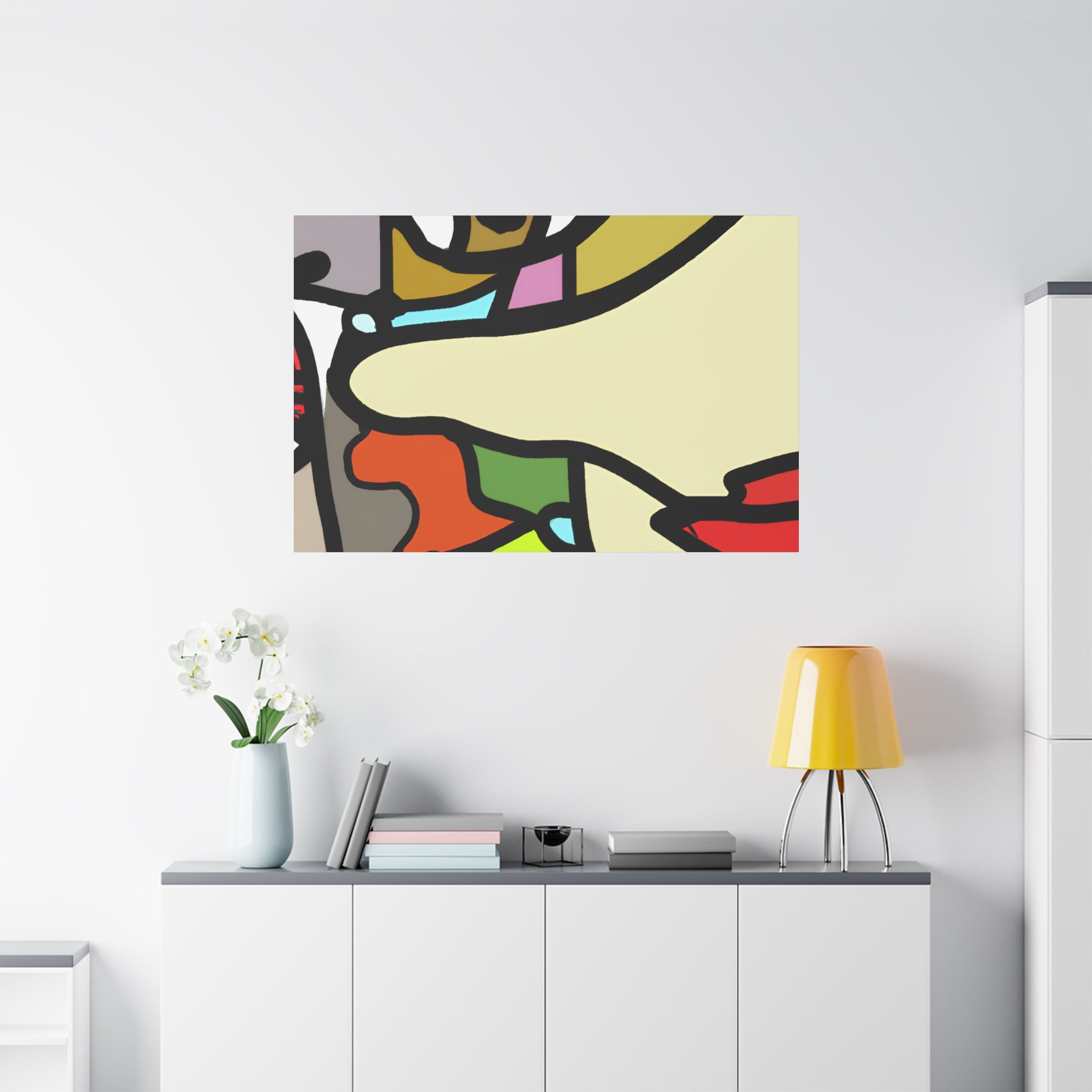 Abstract Color Fusion Art Canvas - Canvas