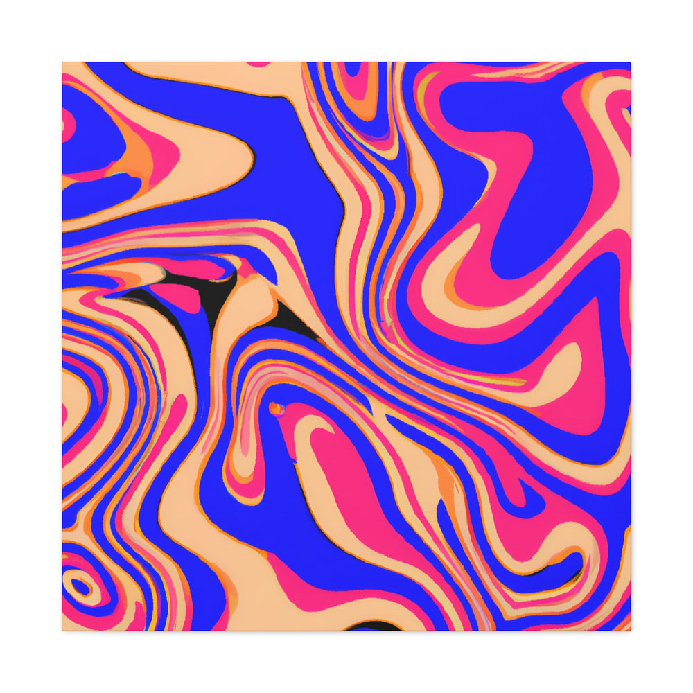 Psychedelic Swirls Abstract Art Canvas - Canvas