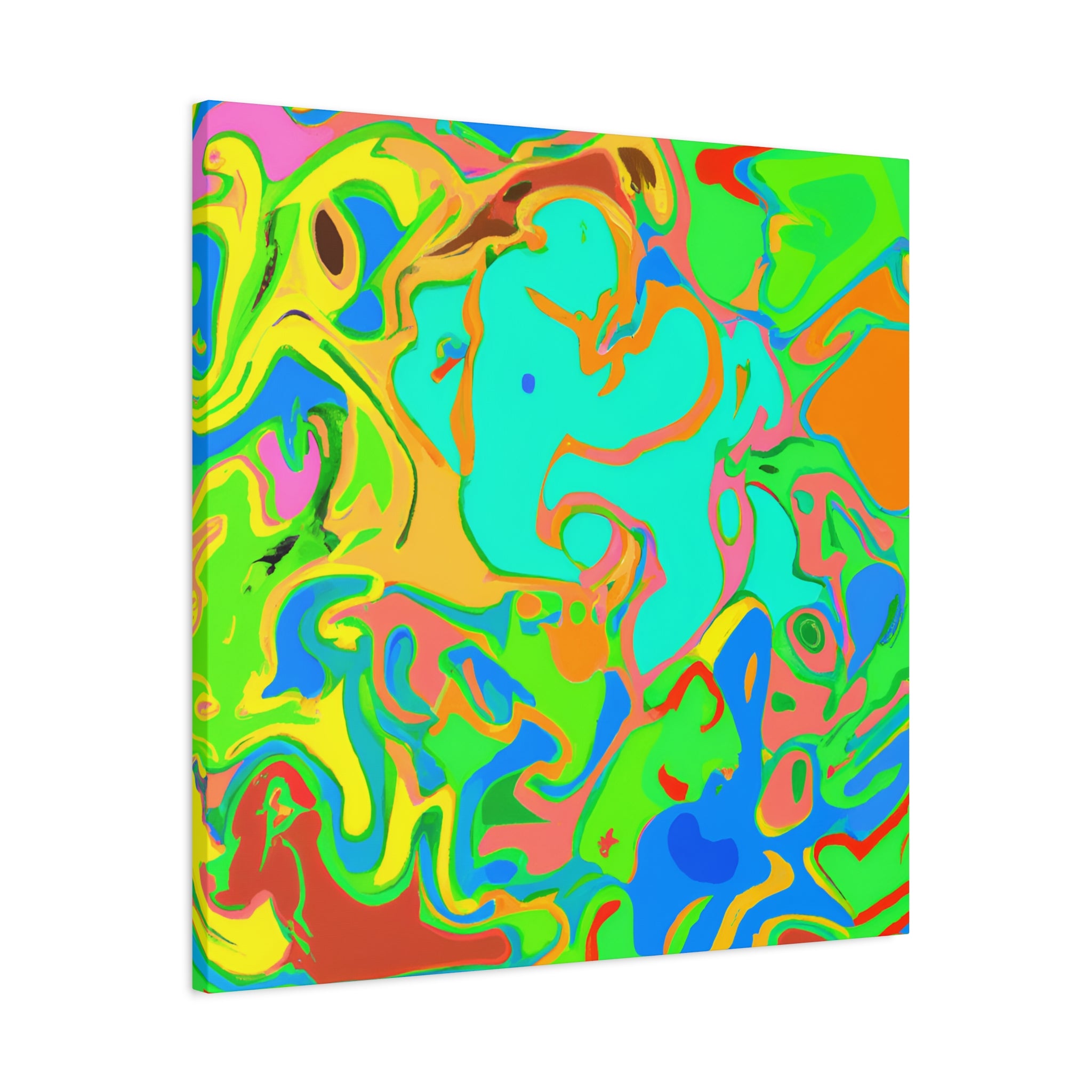 Vibrant Psychedelic Dreamscape Abstract Canvas Art - Canvas