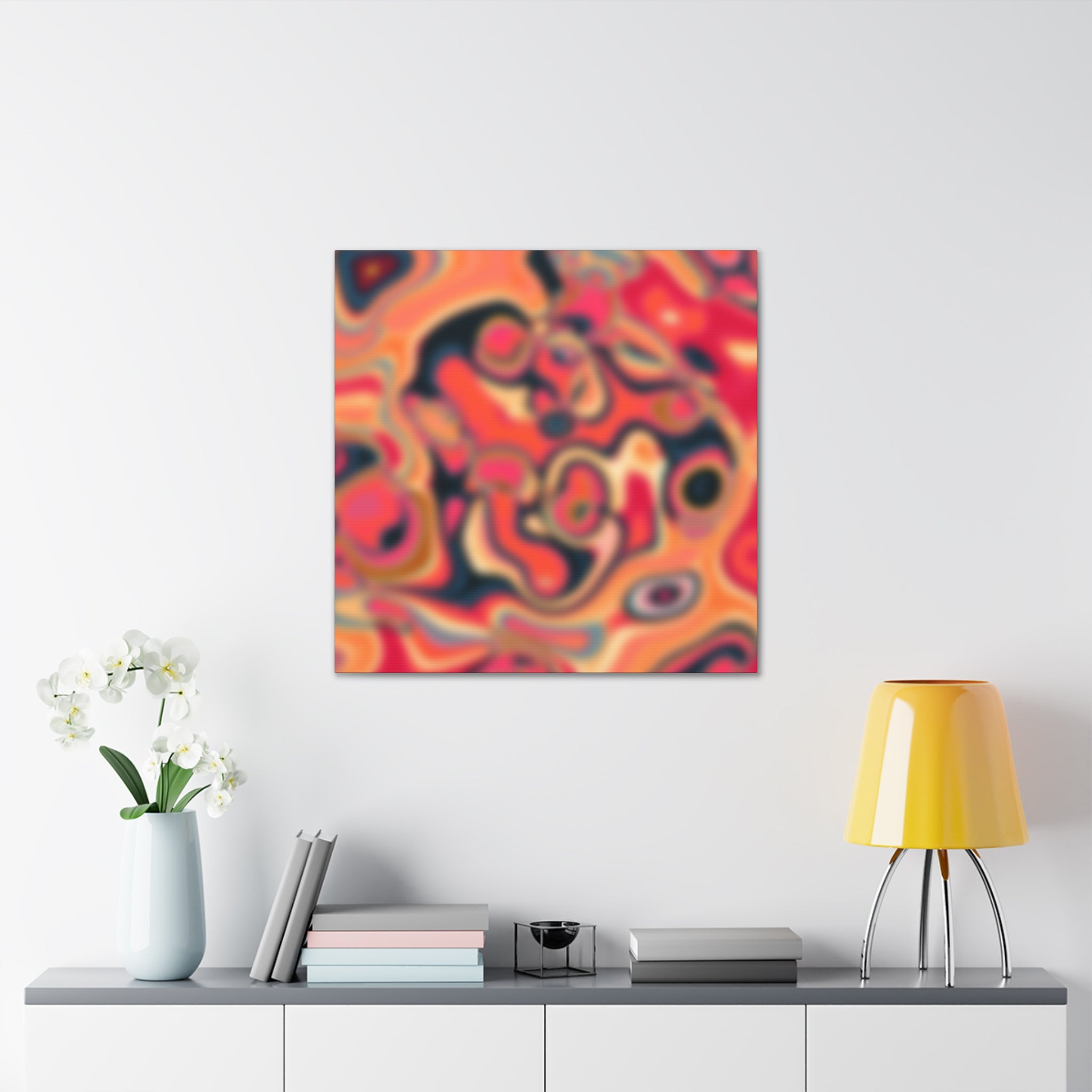 Psychedelic Swirls Abstract Art Canvas - Canvas