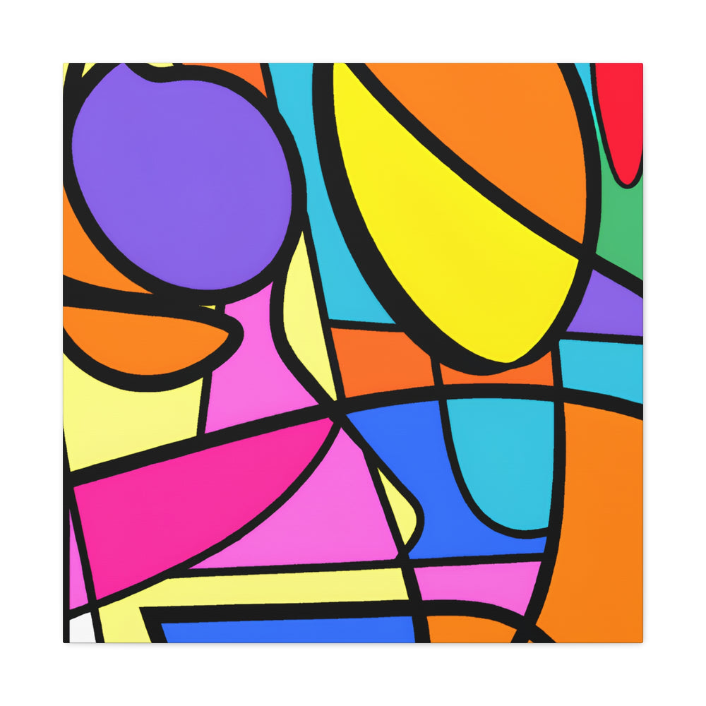 Vibrant Geometric Abstract Art Canvas - Canvas