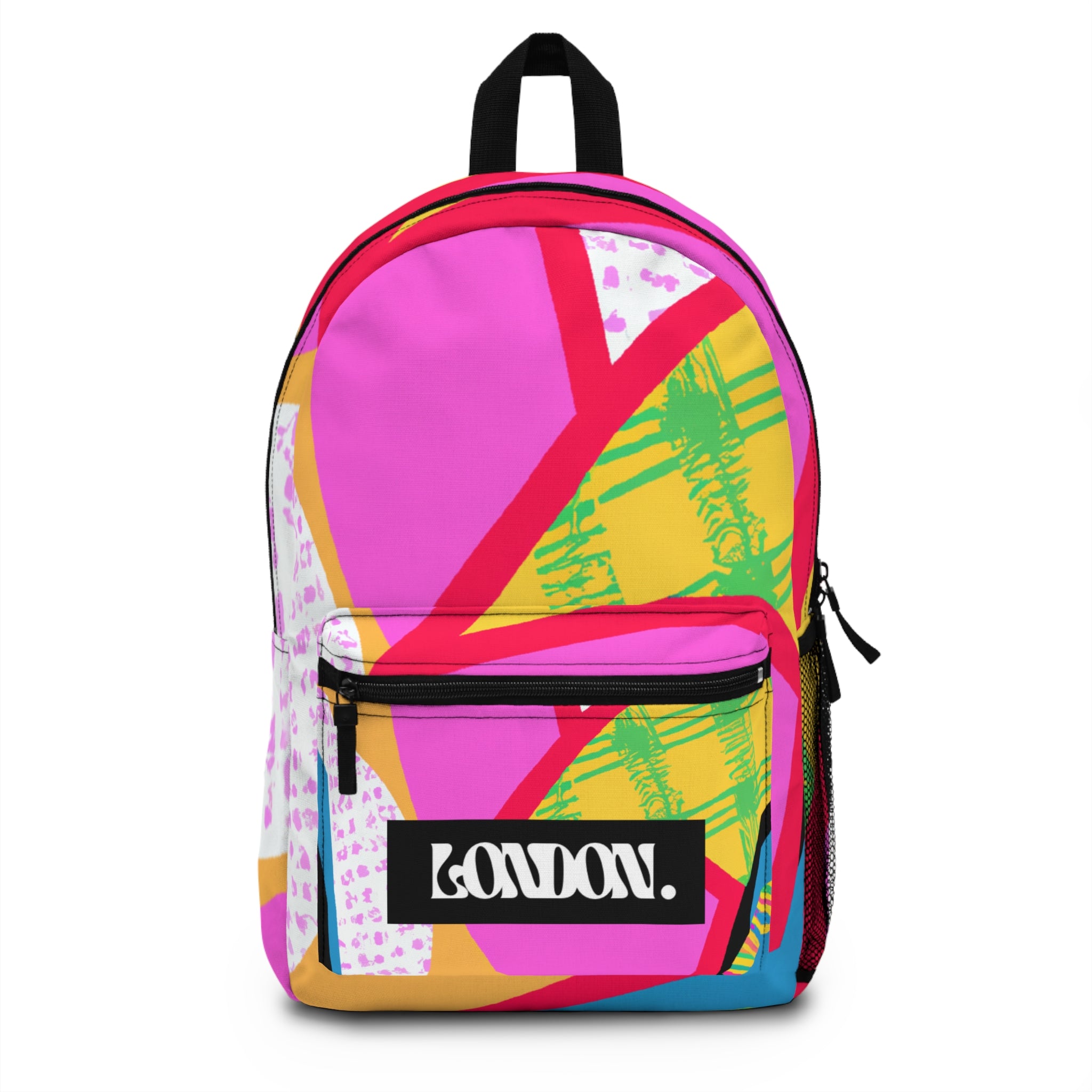 "Groovy Mirage: A Neon Horizon" - Backpack