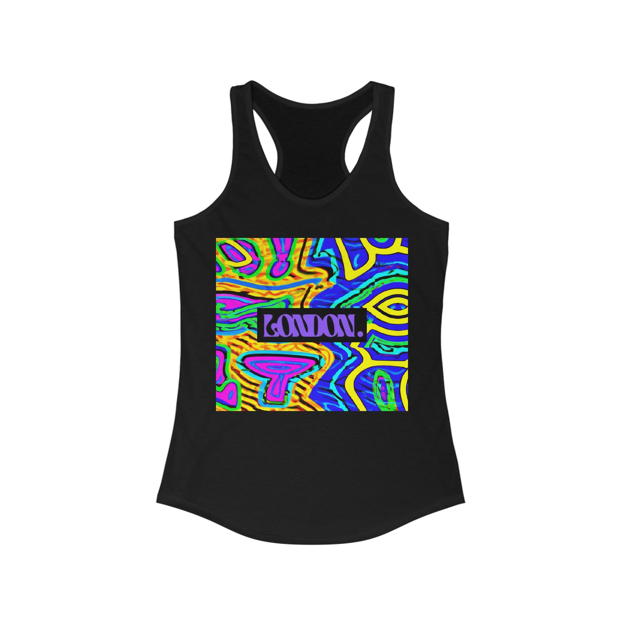 Twisted Rainbows: Neo-Psychedelia & Groovy Threads - Racerback Tank Top