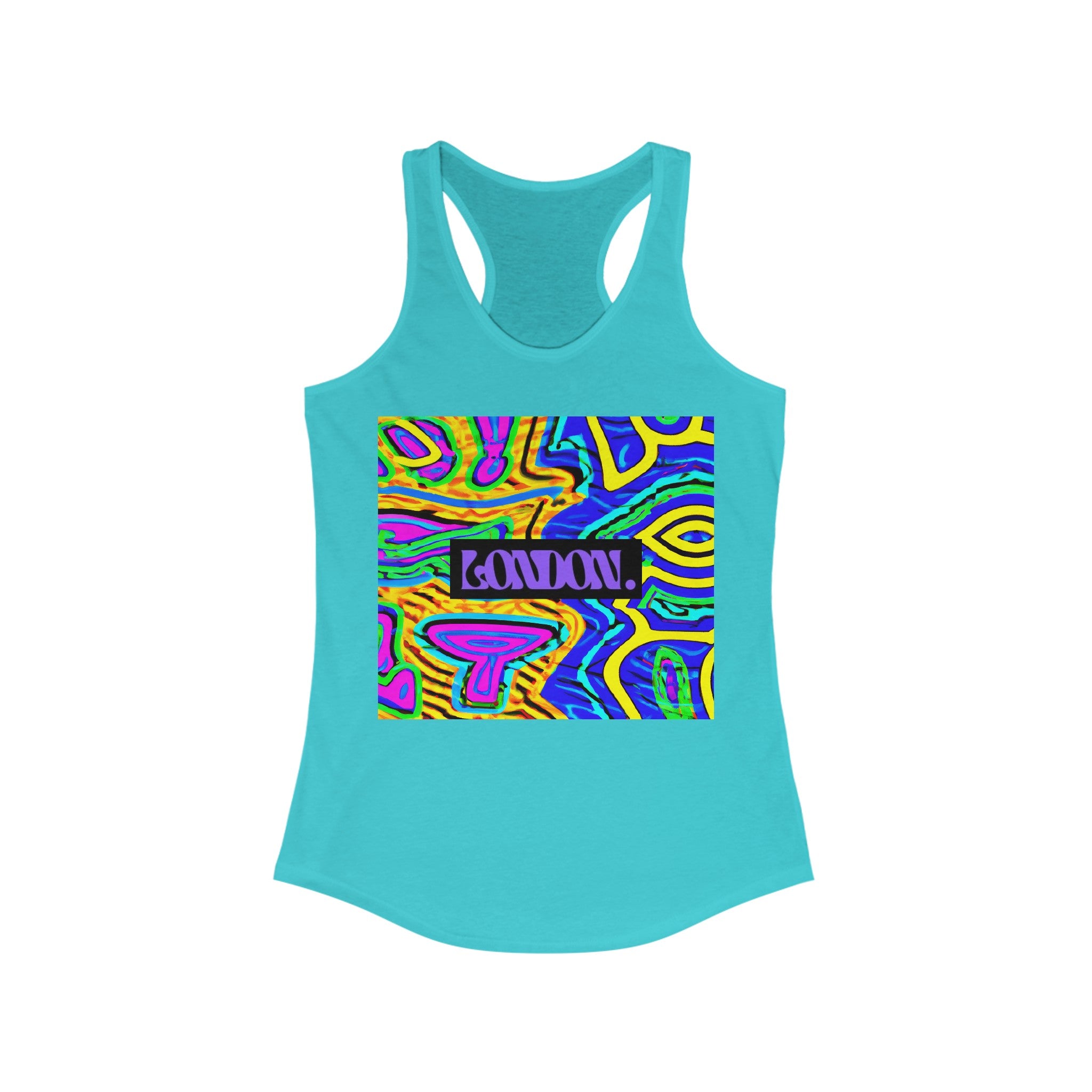 Twisted Rainbows: Neo-Psychedelia & Groovy Threads - Racerback Tank Top