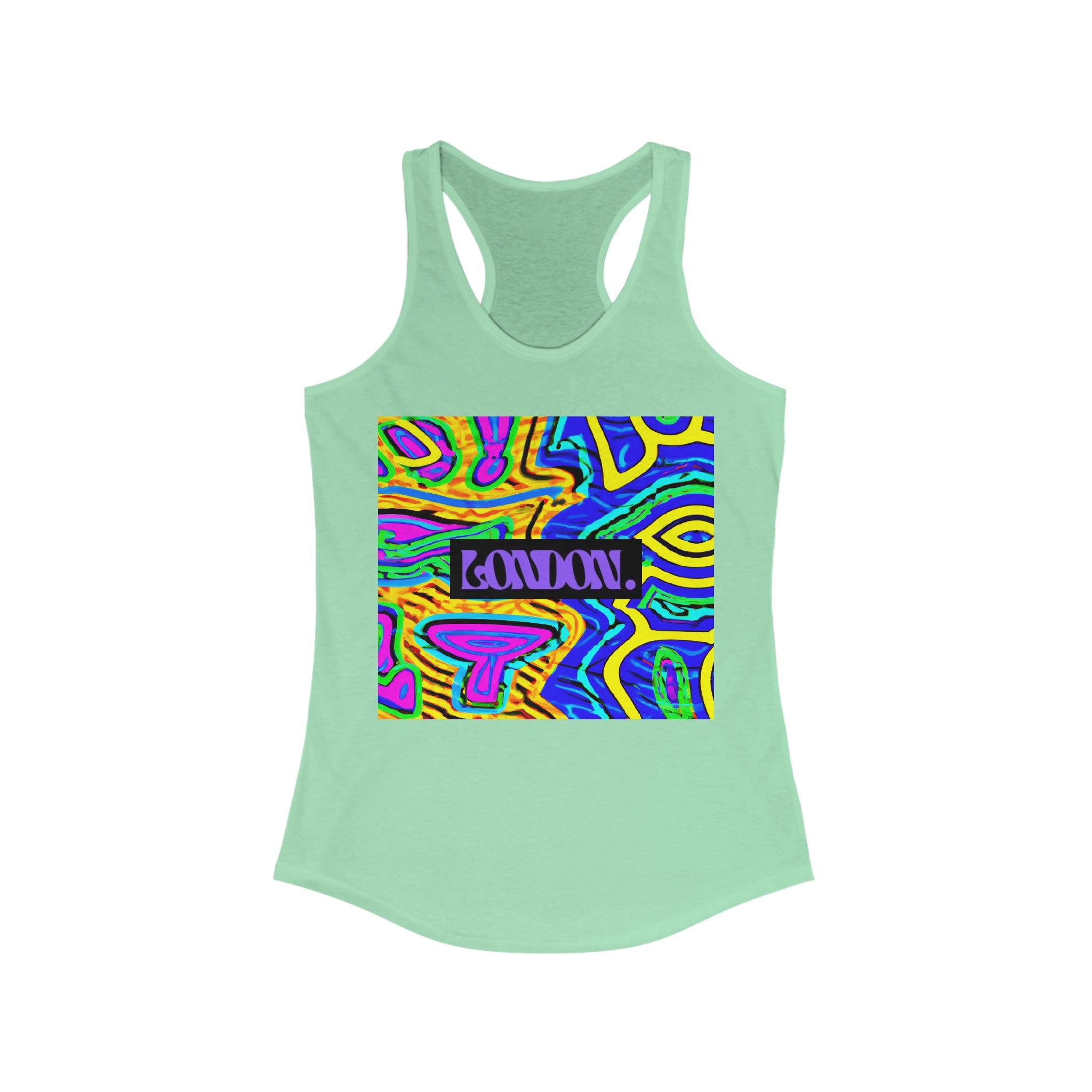 Twisted Rainbows: Neo-Psychedelia & Groovy Threads - Racerback Tank Top