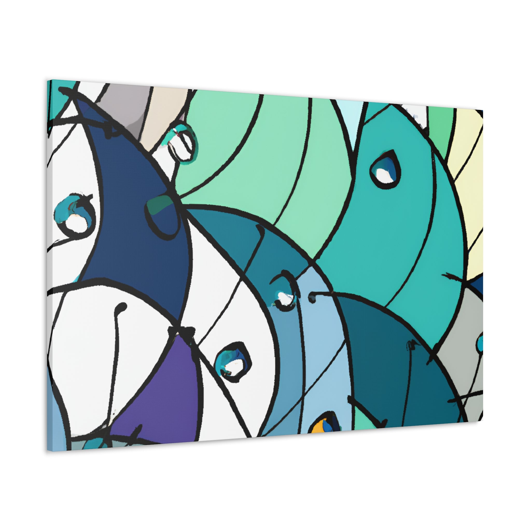 Abstract Geometric Melody Canvas Art Print - Canvas