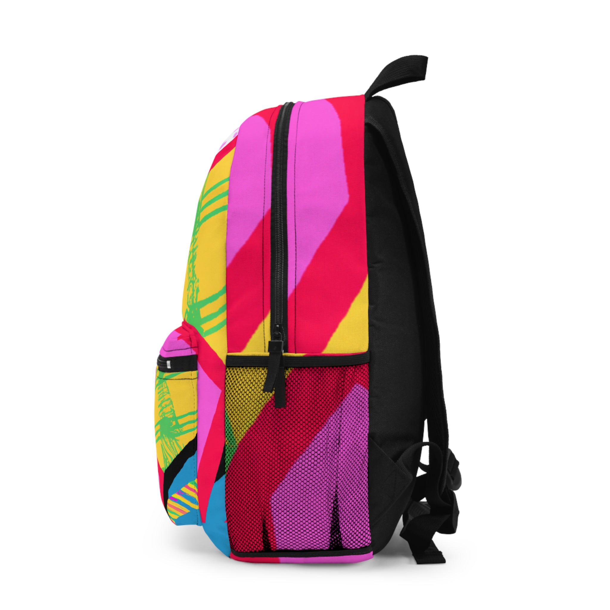 "Groovy Mirage: A Neon Horizon" - Backpack