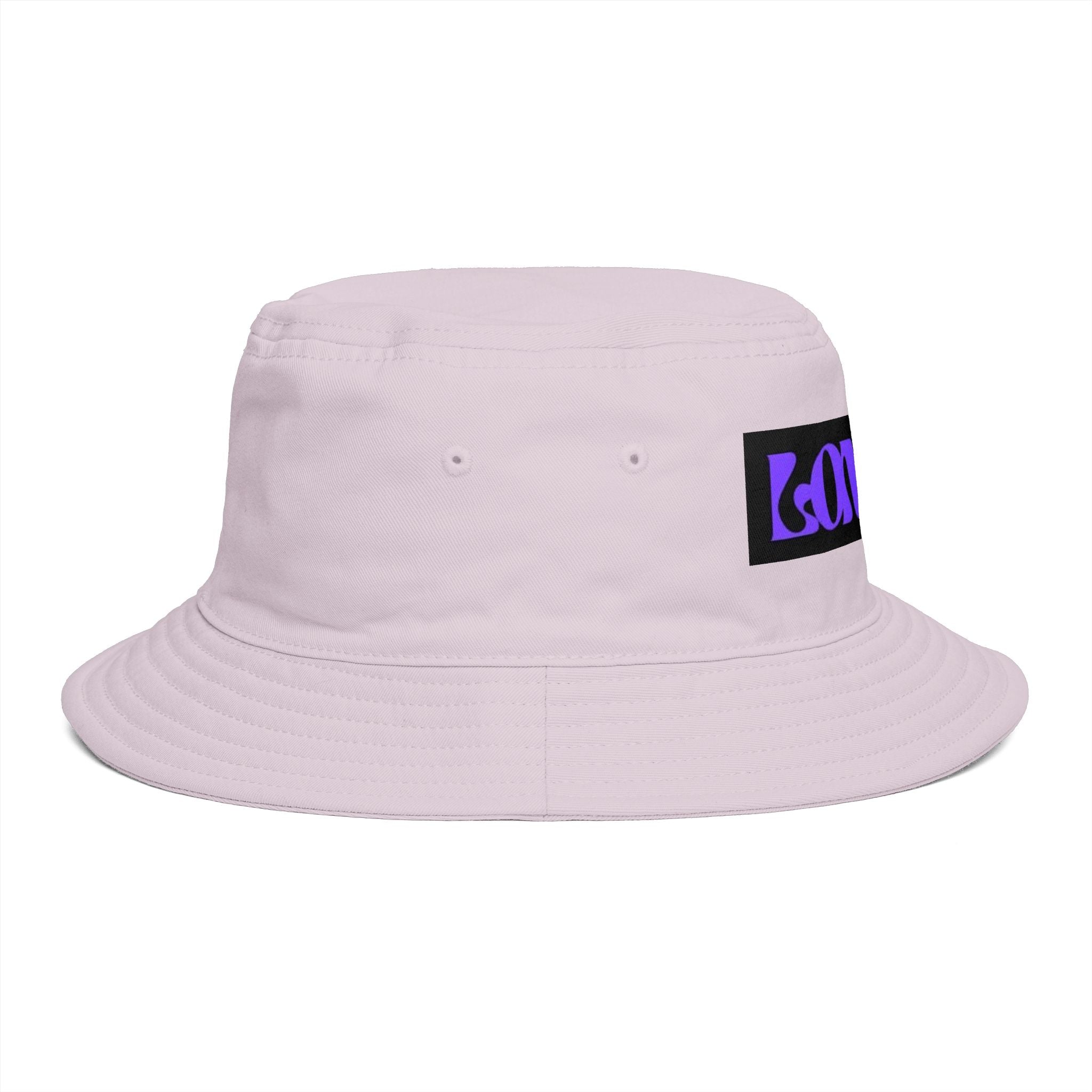 London Bucket Hat — Retro Purple Logo Streetwear Sun Hat