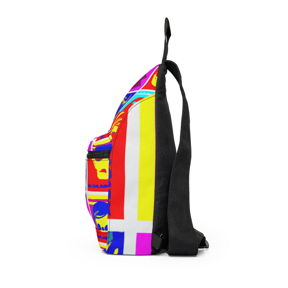 "Groovy Delights: Daisy Kinley's Psychedelic Boutique" - Sling Bag