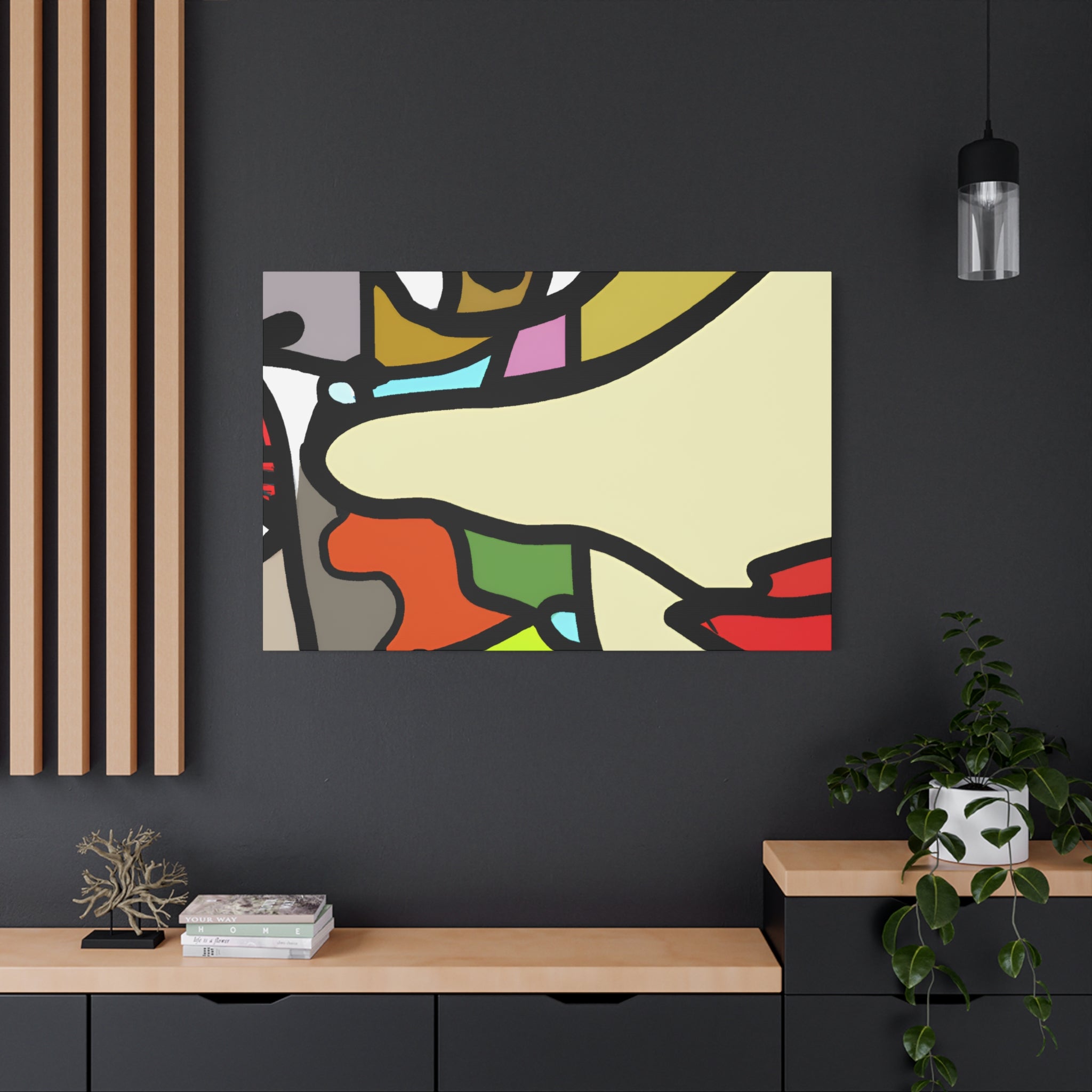 Abstract Color Fusion Art Canvas - Canvas