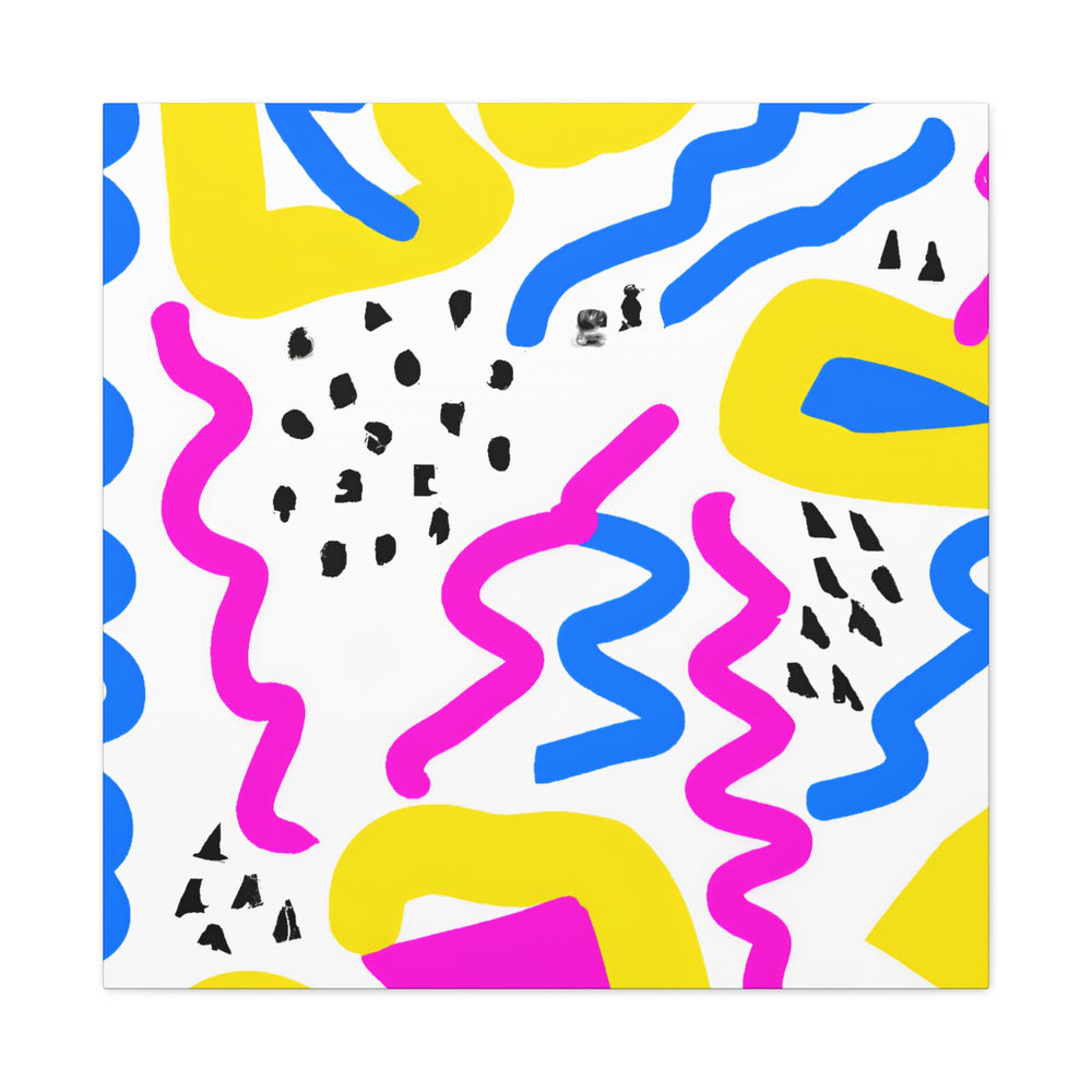 Vibrant Abstract Serpentine Dance Canvas Art - Canvas