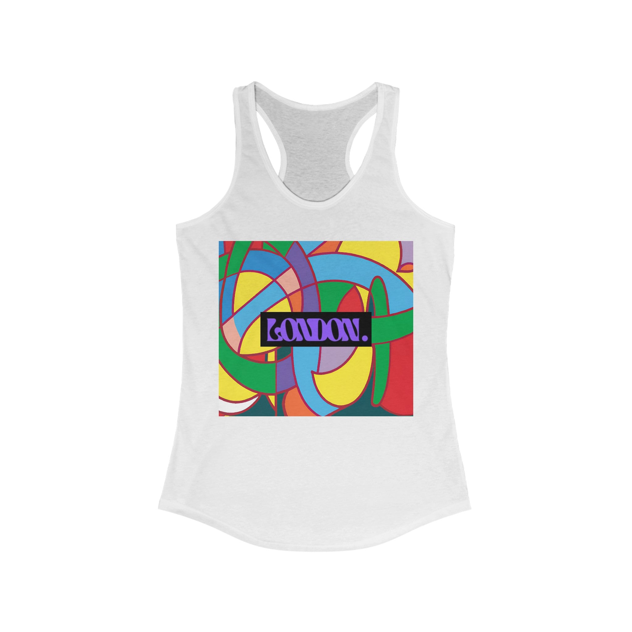 "PsychedeliZen: Groovy Vibes & Fusion Threads" - Racerback Tank Top