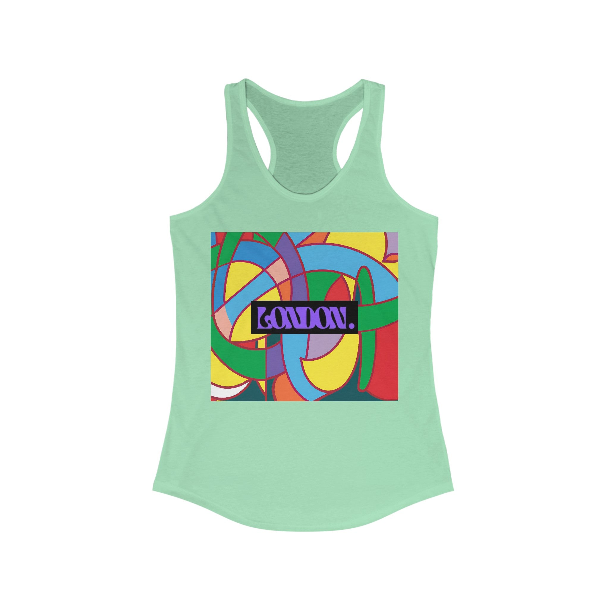 "PsychedeliZen: Groovy Vibes & Fusion Threads" - Racerback Tank Top