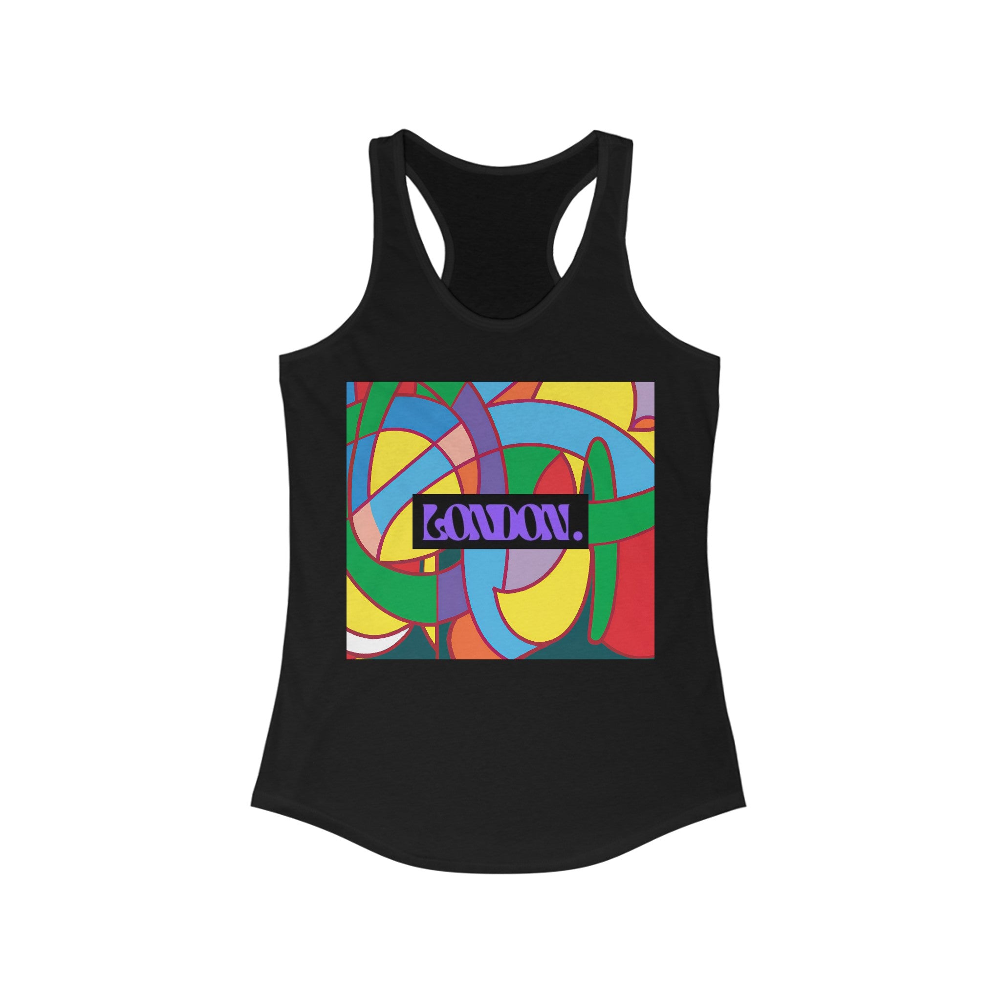 "PsychedeliZen: Groovy Vibes & Fusion Threads" - Racerback Tank Top