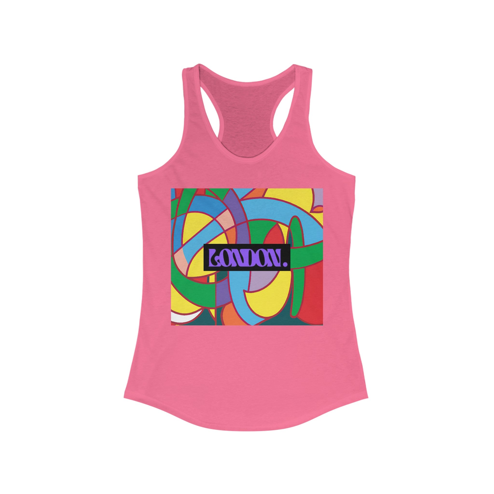 "PsychedeliZen: Groovy Vibes & Fusion Threads" - Racerback Tank Top