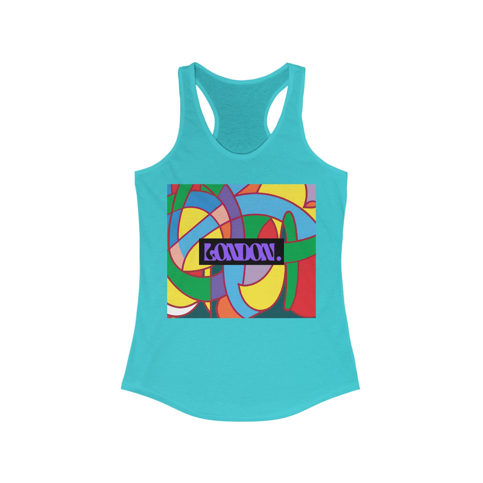 "PsychedeliZen: Groovy Vibes & Fusion Threads" - Racerback Tank Top