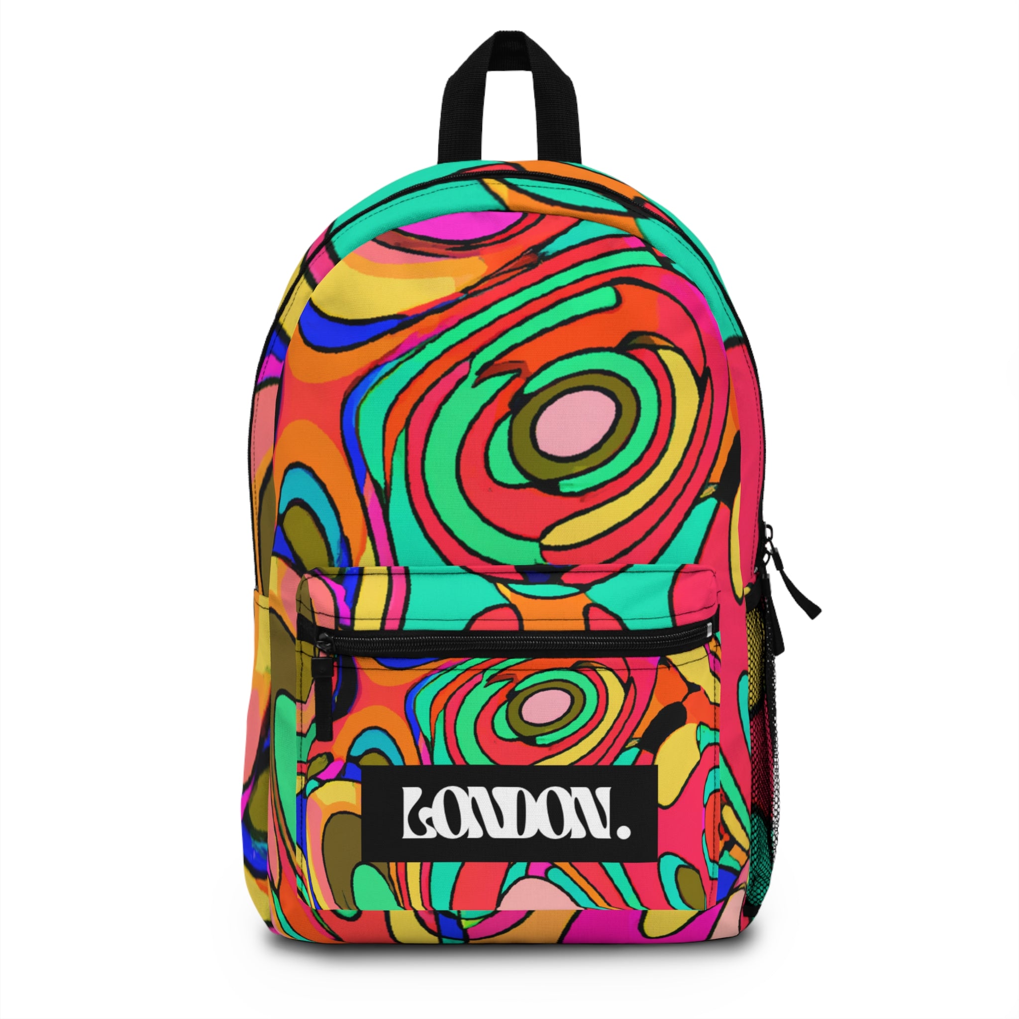 "Groovy Revivals: A Neon Nostalgia Shop" - Backpack