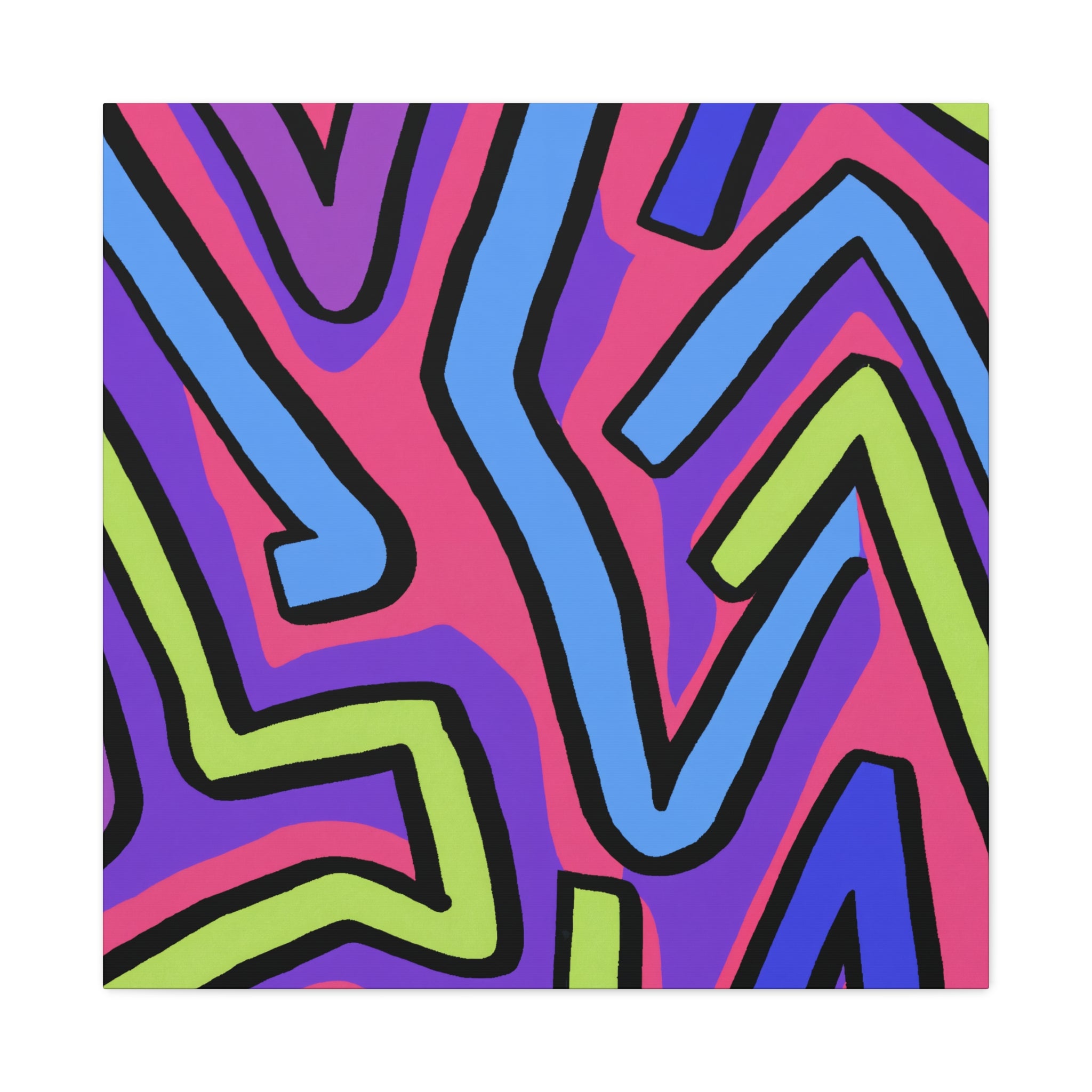Groovy Kaleidoscope - Canvas
