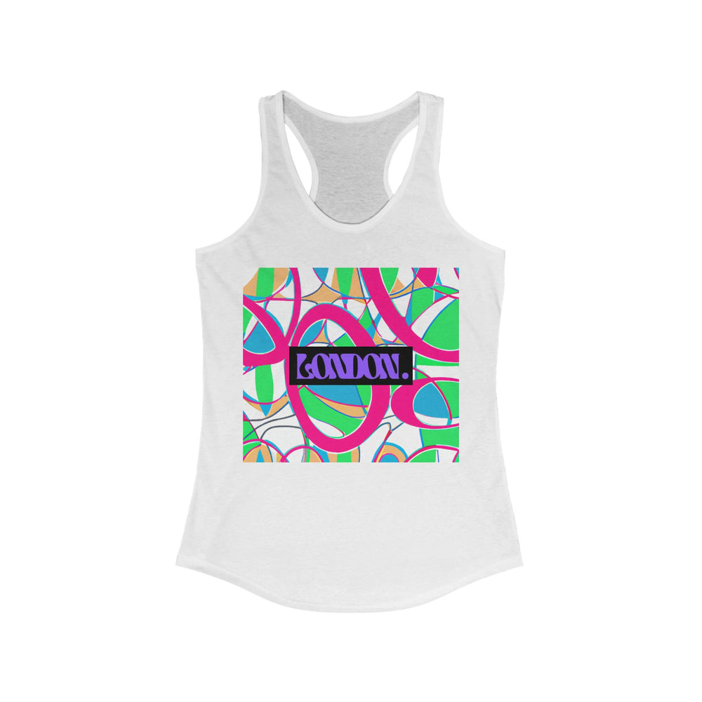 "Pop Hued Grooves" - Racerback Tank Top