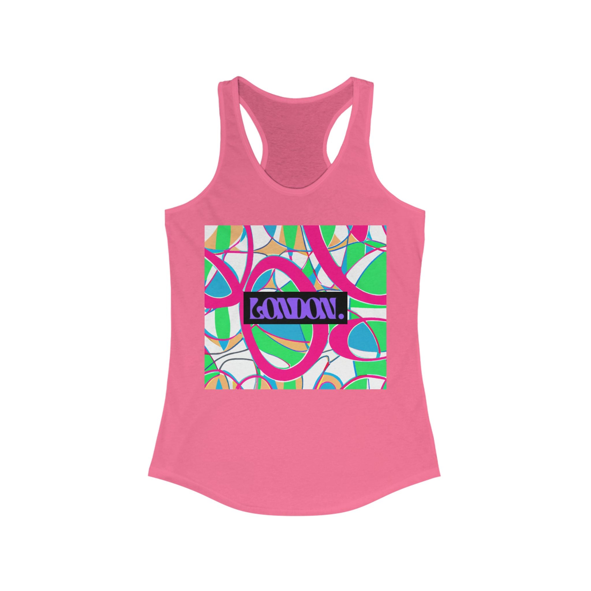 "Pop Hued Grooves" - Racerback Tank Top