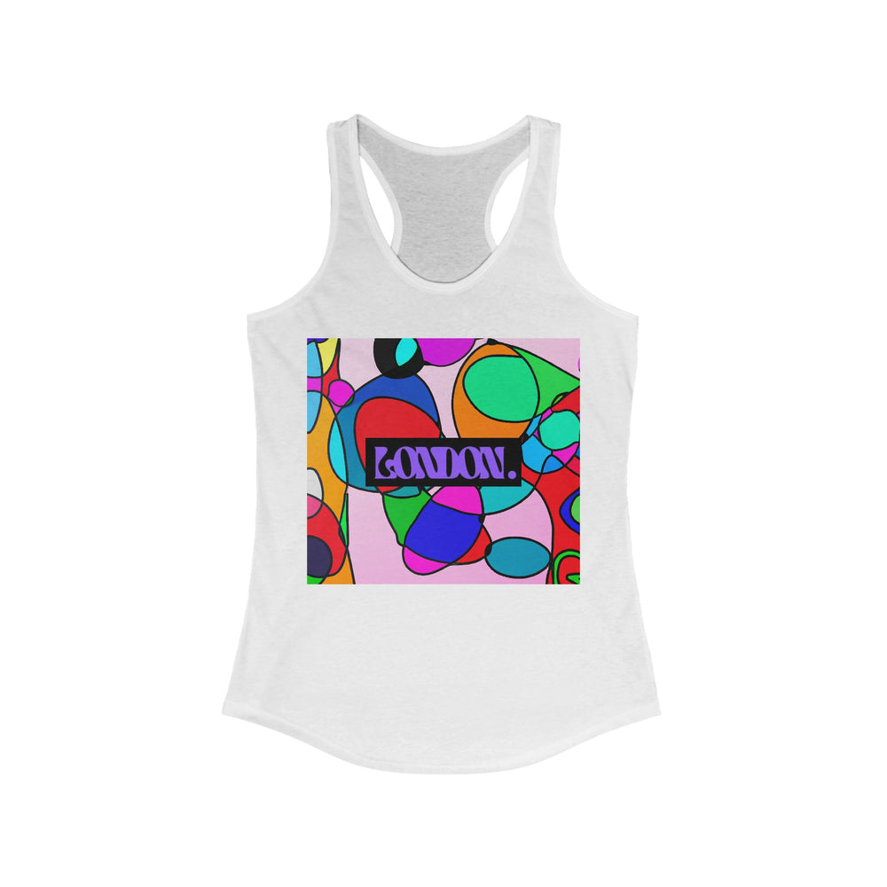 "Groovy Starburst Delights" - Racerback Tank Top