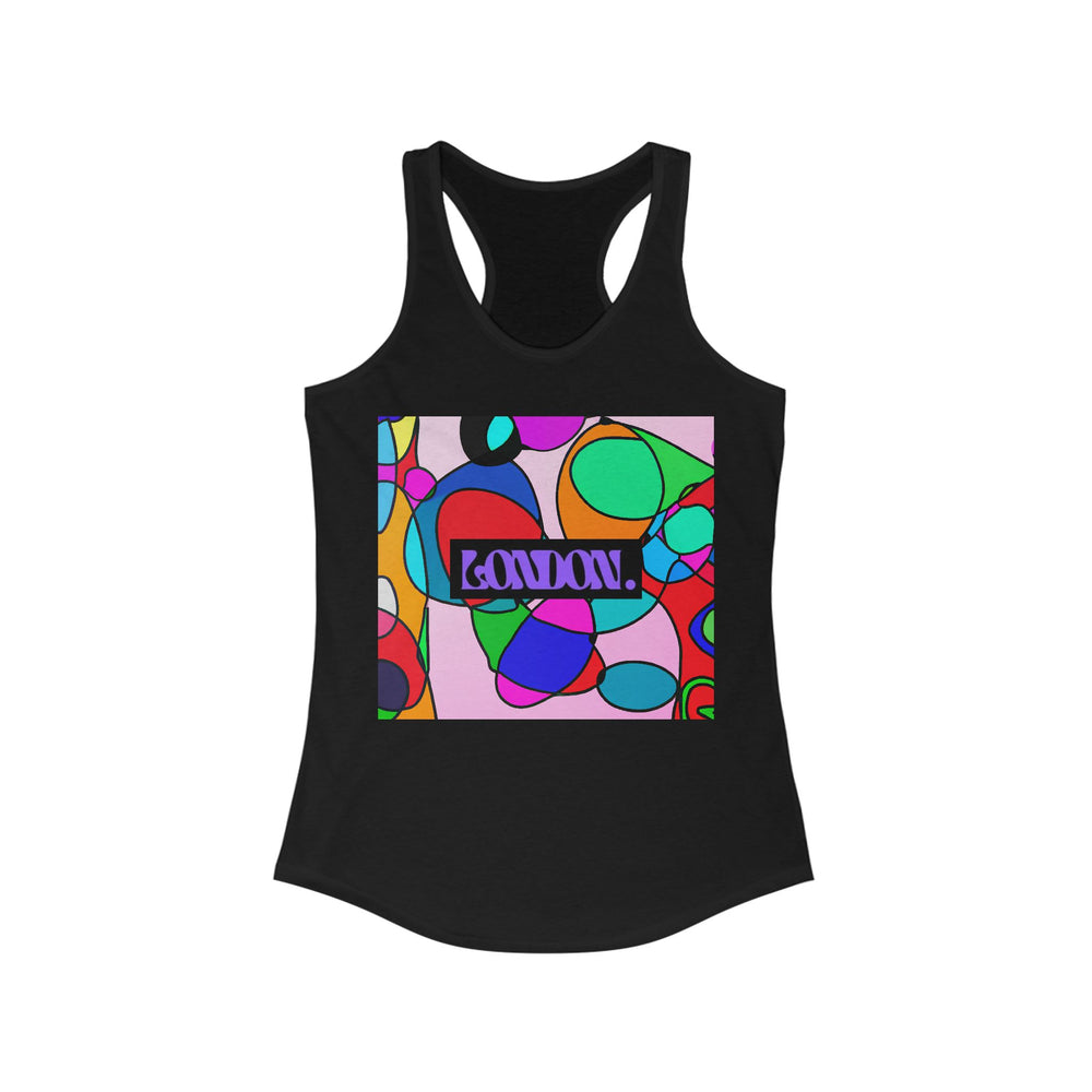 "Groovy Starburst Delights" - Racerback Tank Top