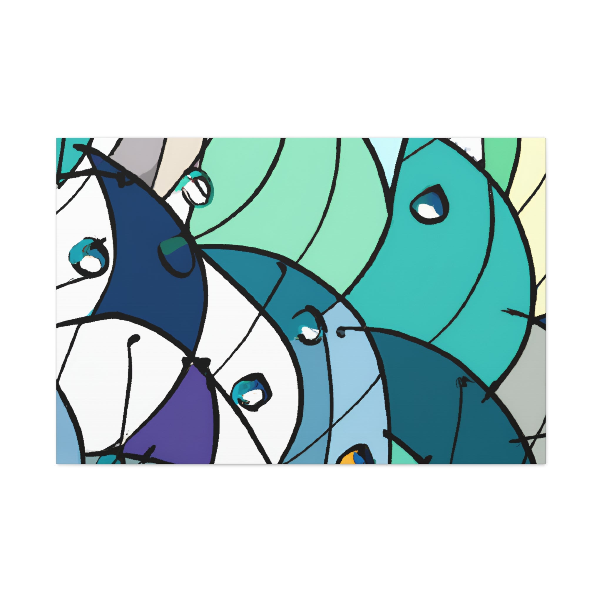 Abstract Geometric Melody Canvas Art Print - Canvas