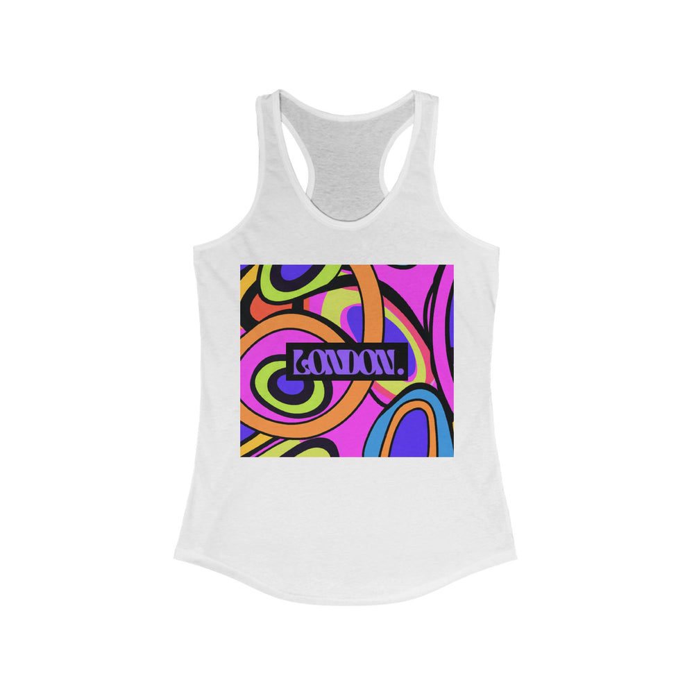 "Hazy Hues by Dexter Groove" - Racerback Tank Top