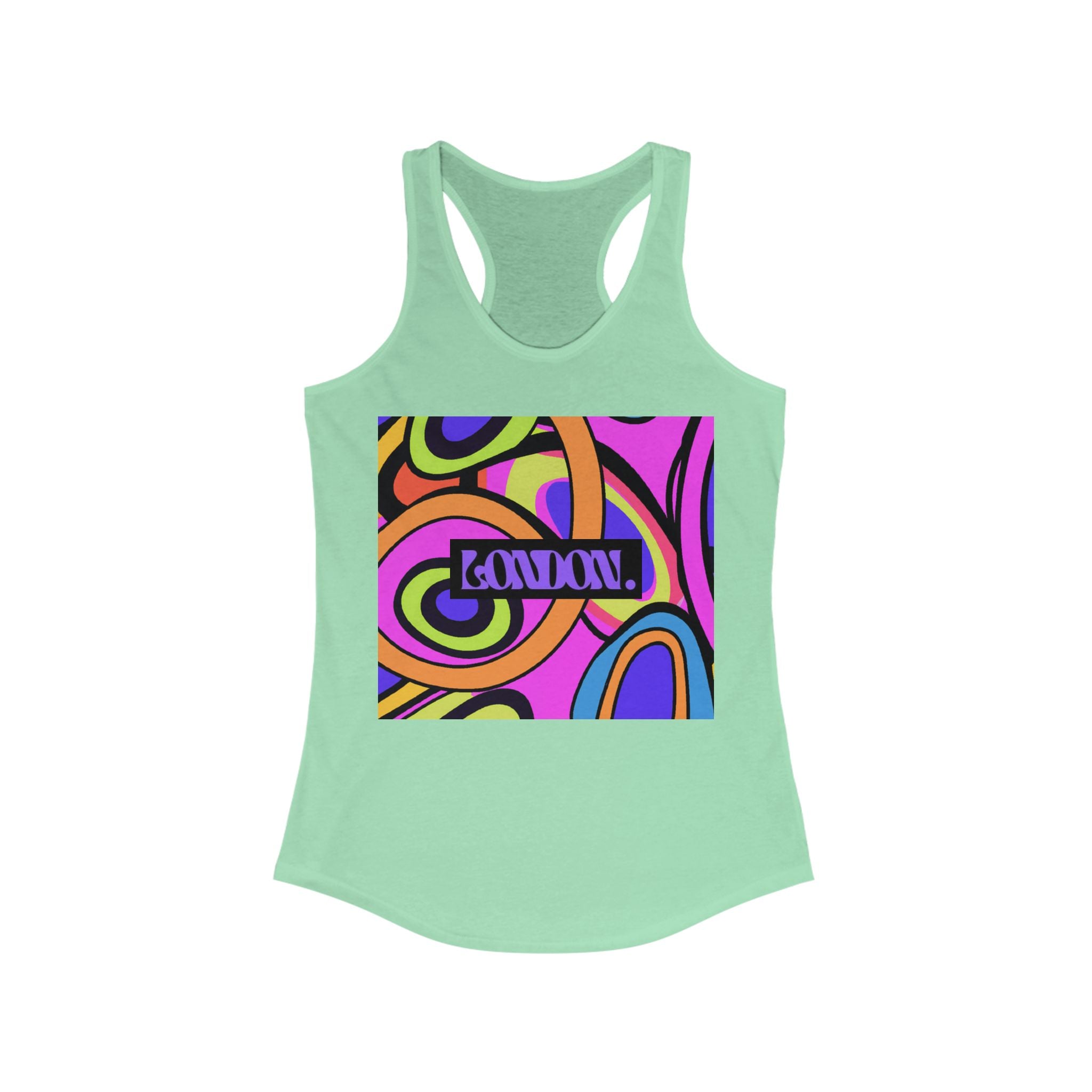 "Hazy Hues by Dexter Groove" - Racerback Tank Top