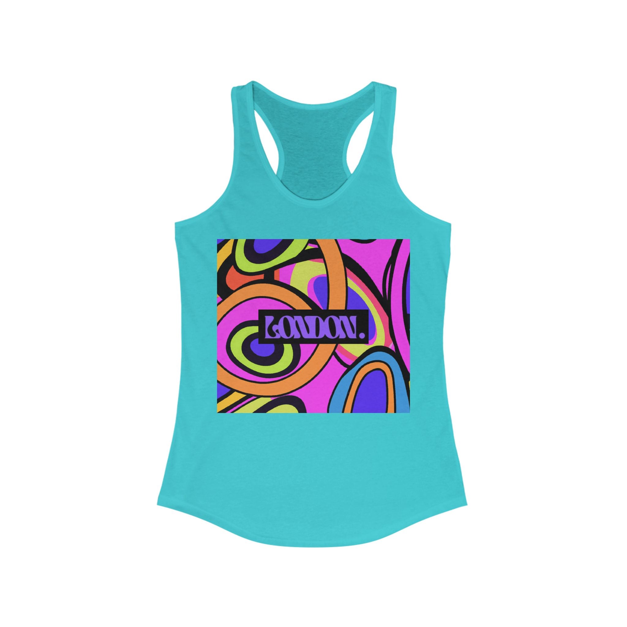 "Hazy Hues by Dexter Groove" - Racerback Tank Top