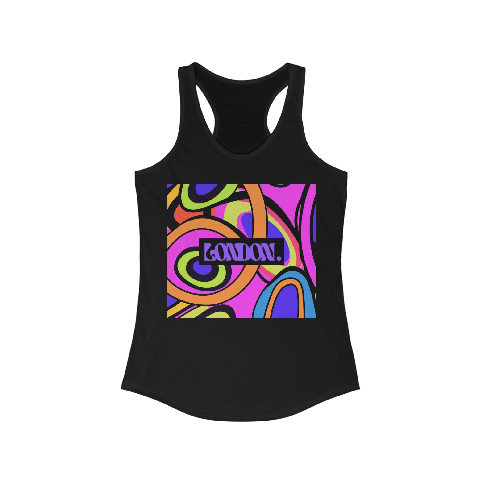 "Hazy Hues by Dexter Groove" - Racerback Tank Top