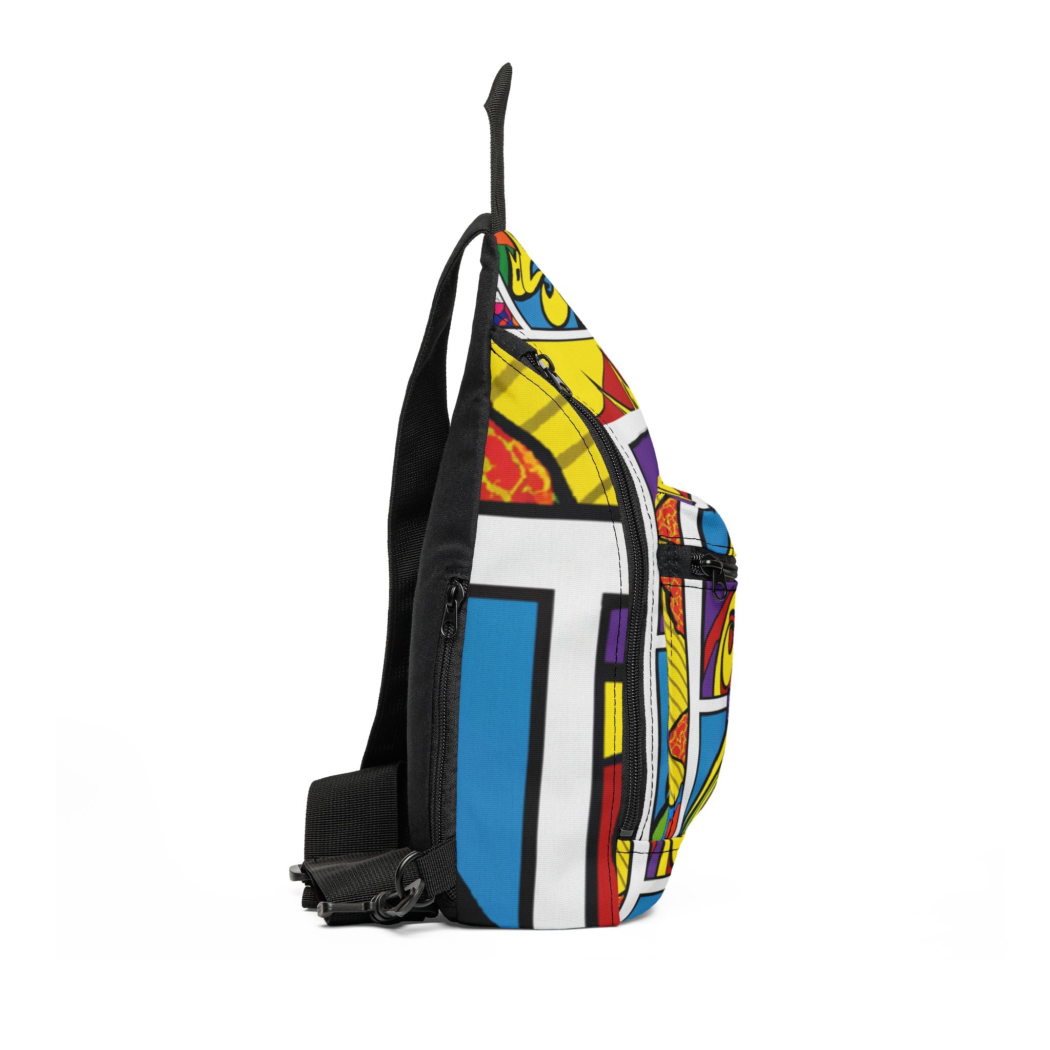 "Groovy Marigold's Starburst Emporium" - Sling Bag