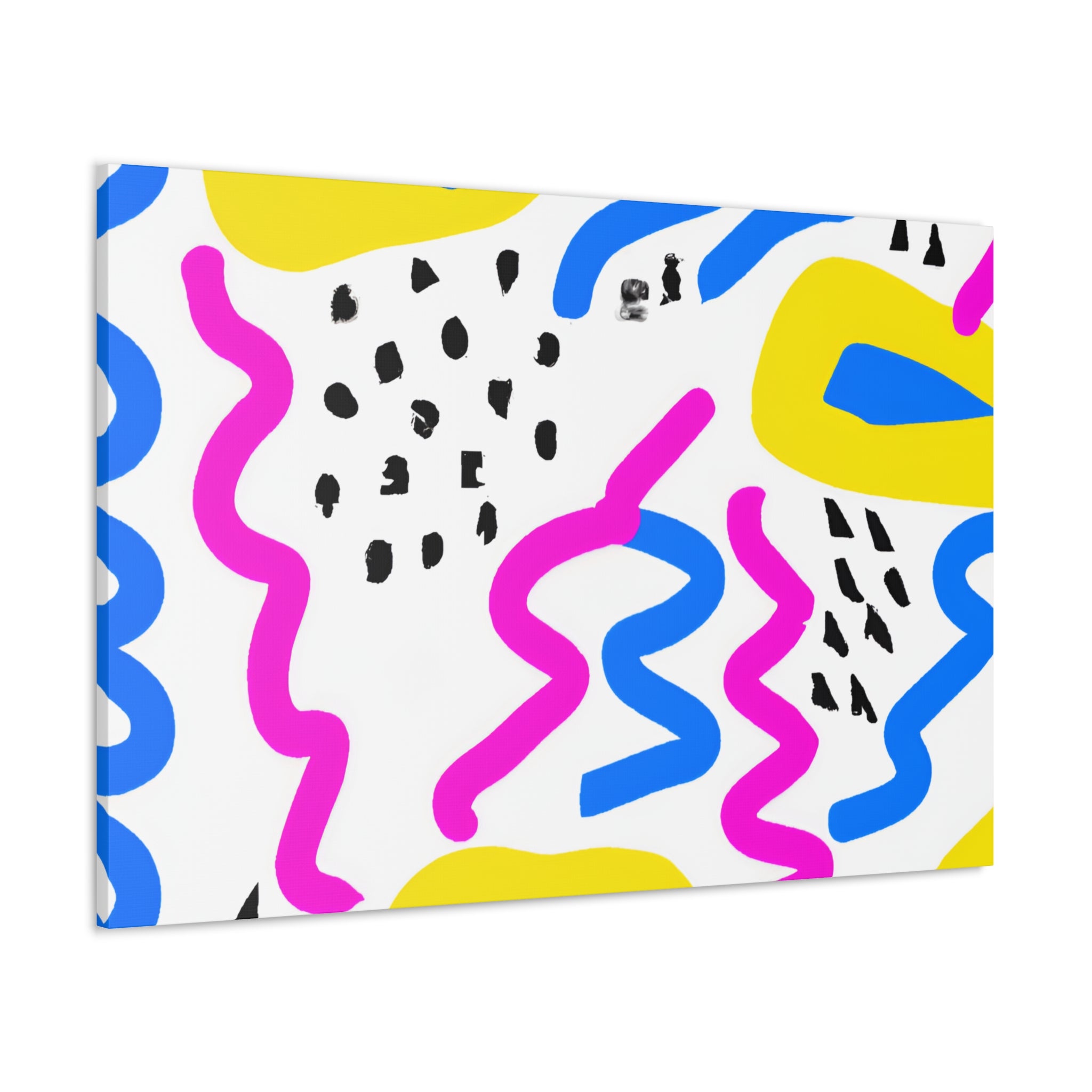 Vibrant Abstract Serpentine Dance Canvas Art - Canvas