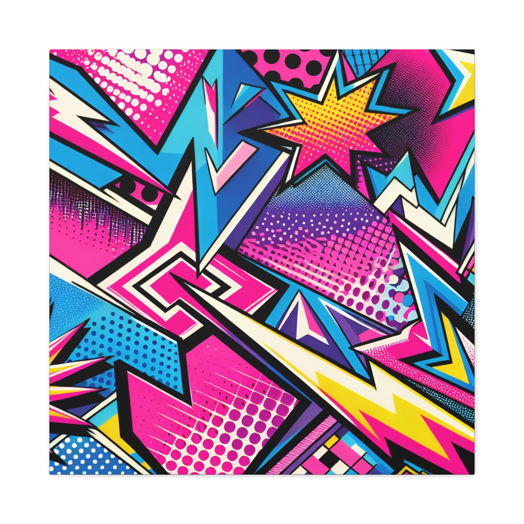 Vibrant Pop Art Explosion Canvas Print - Canvas