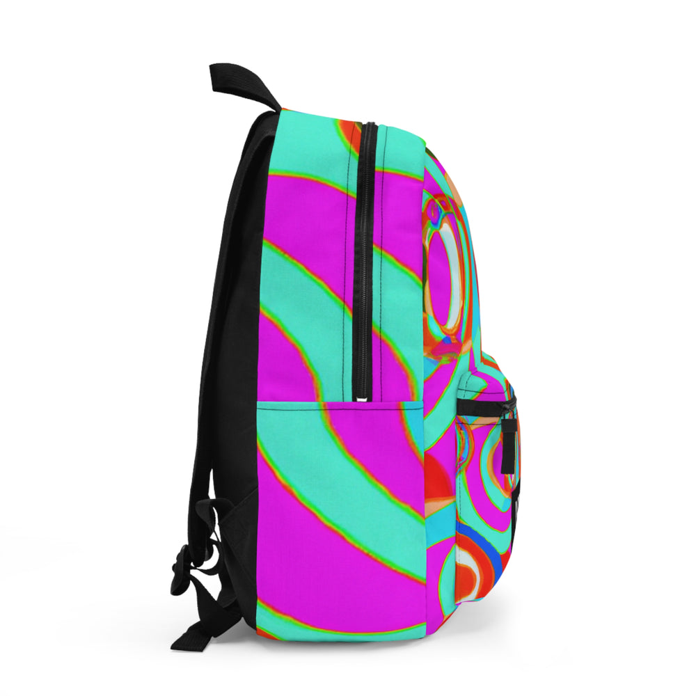 "Groovy Mirage: Vintage Vibe Emporium" - Backpack