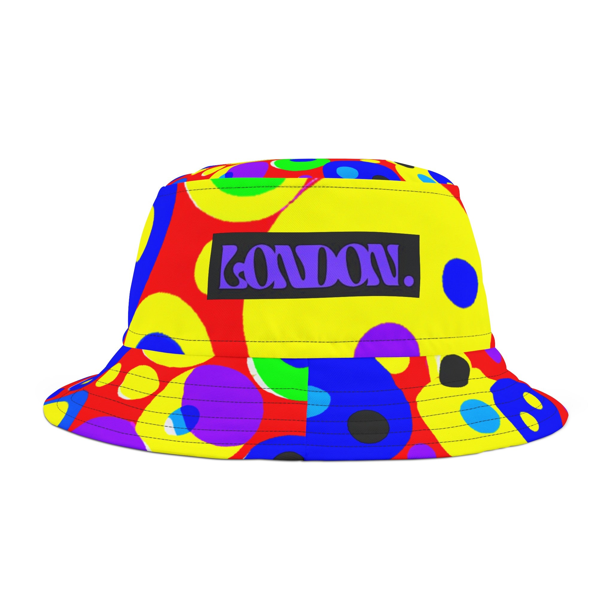 "Groovy Hues & Retro Blues" - Bucket Hat