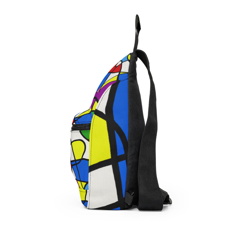 "Groovy Marigold Visuals" - Sling Bag