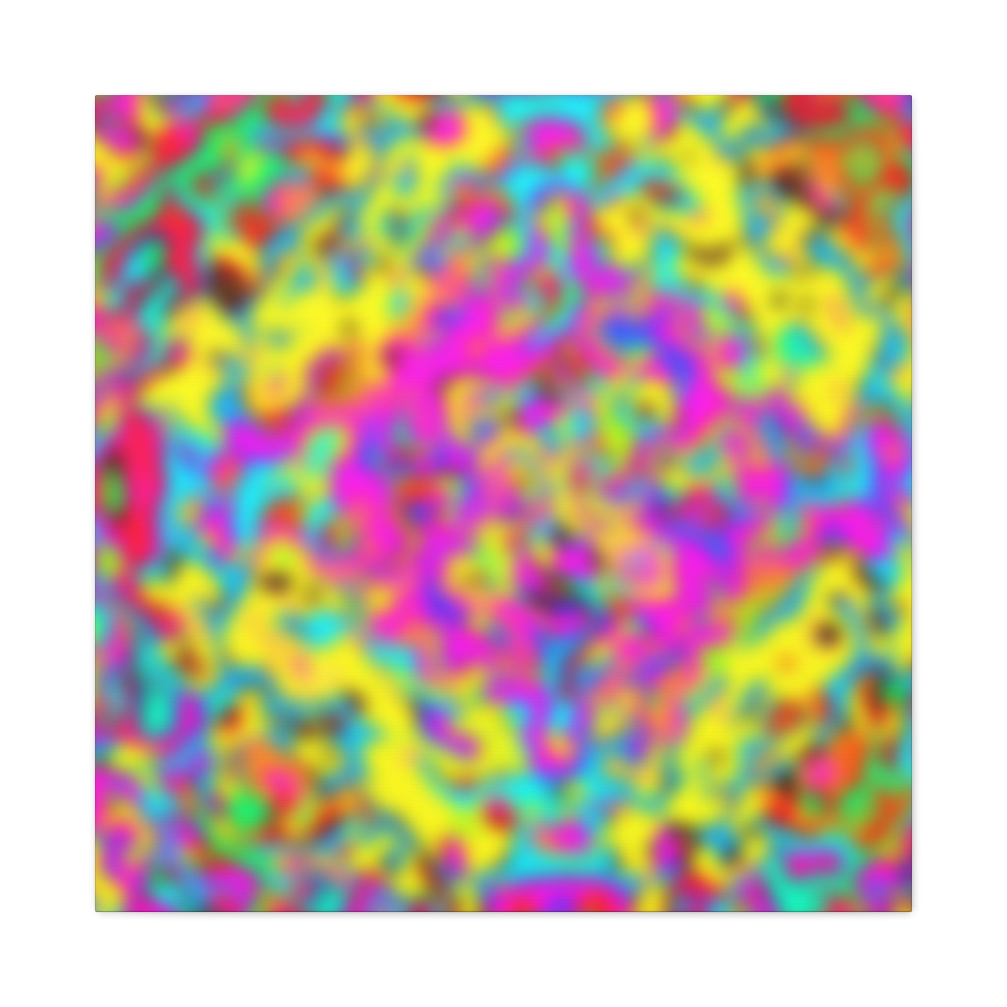 Psychedelic Color Fusion Abstract Art Canvas - Canvas