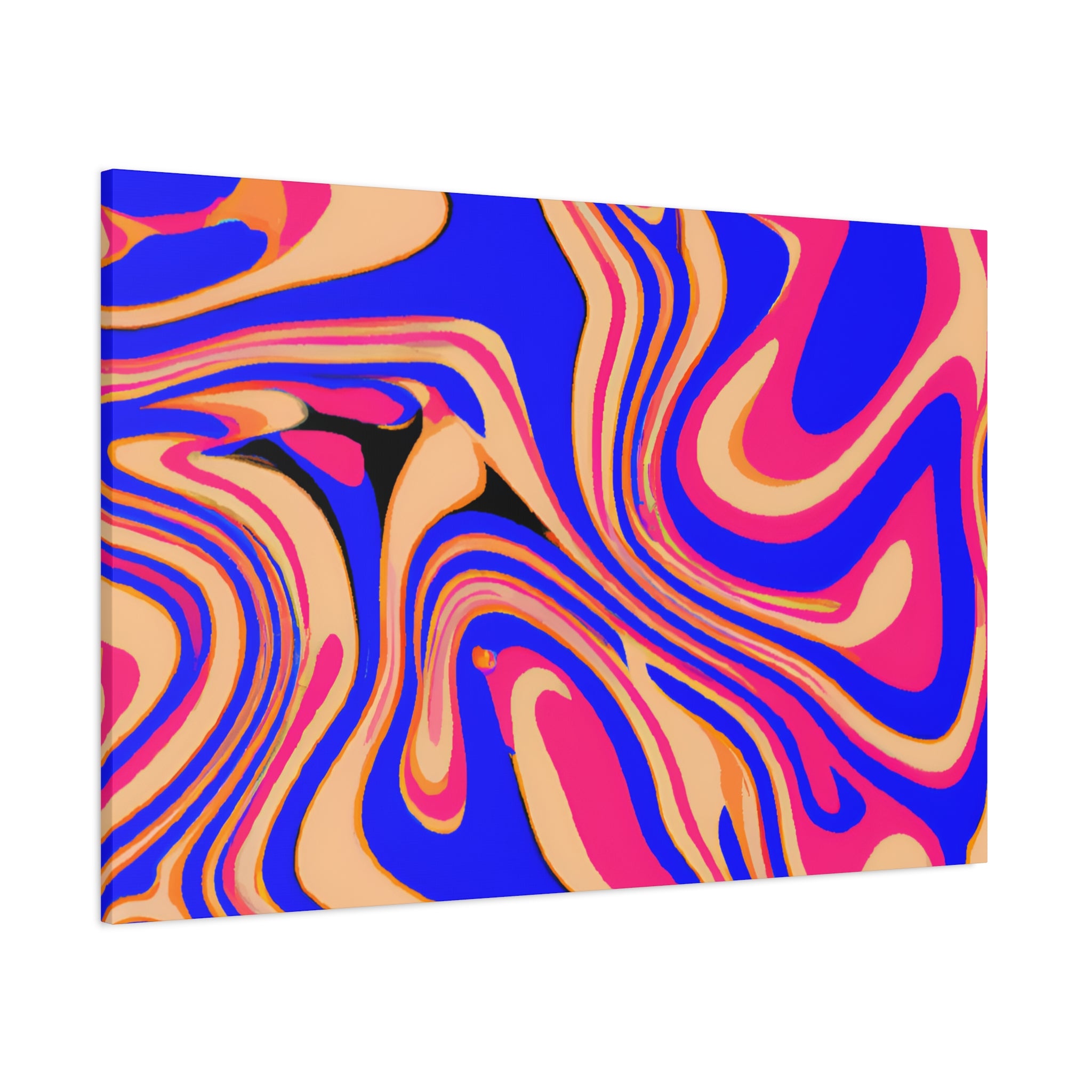 Psychedelic Swirls Abstract Art Canvas - Canvas
