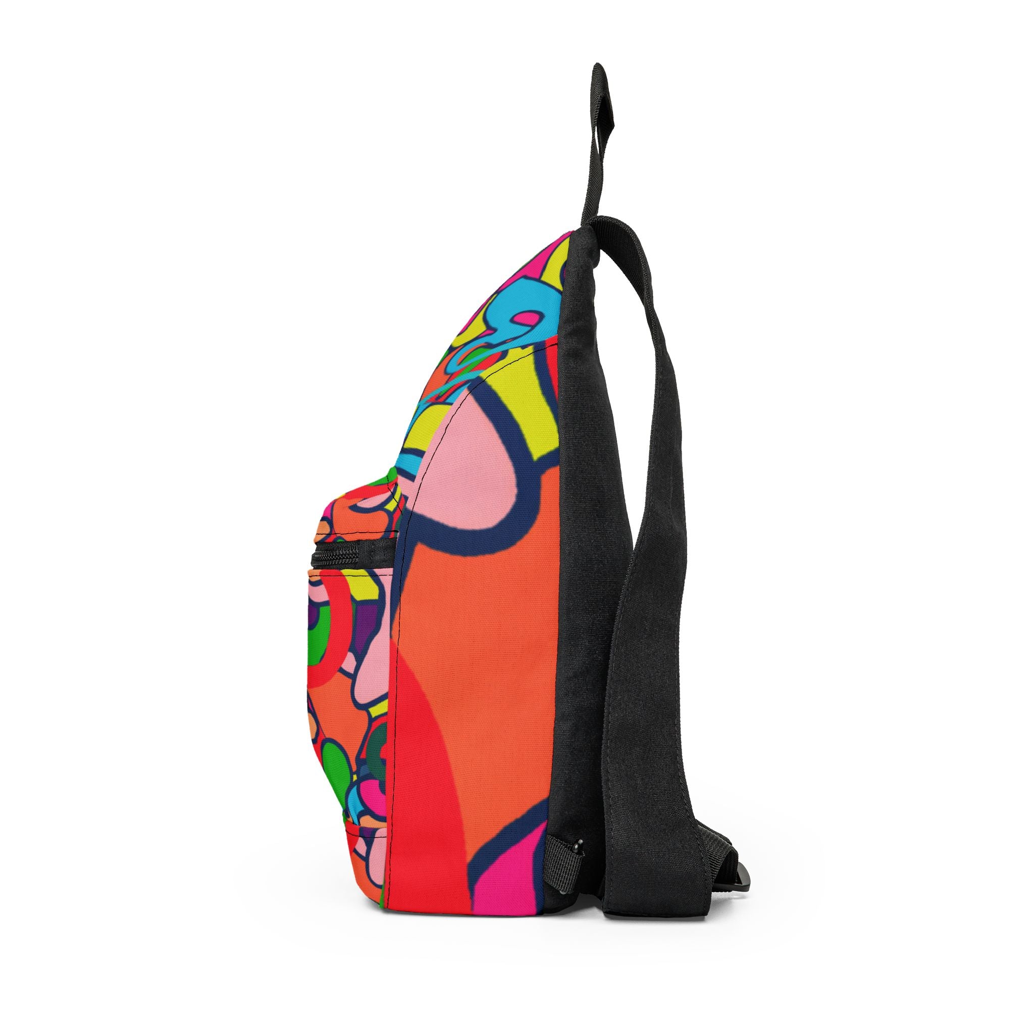 "Groovy Auras: Psychedelic Echoes of the Past" - Sling Bag